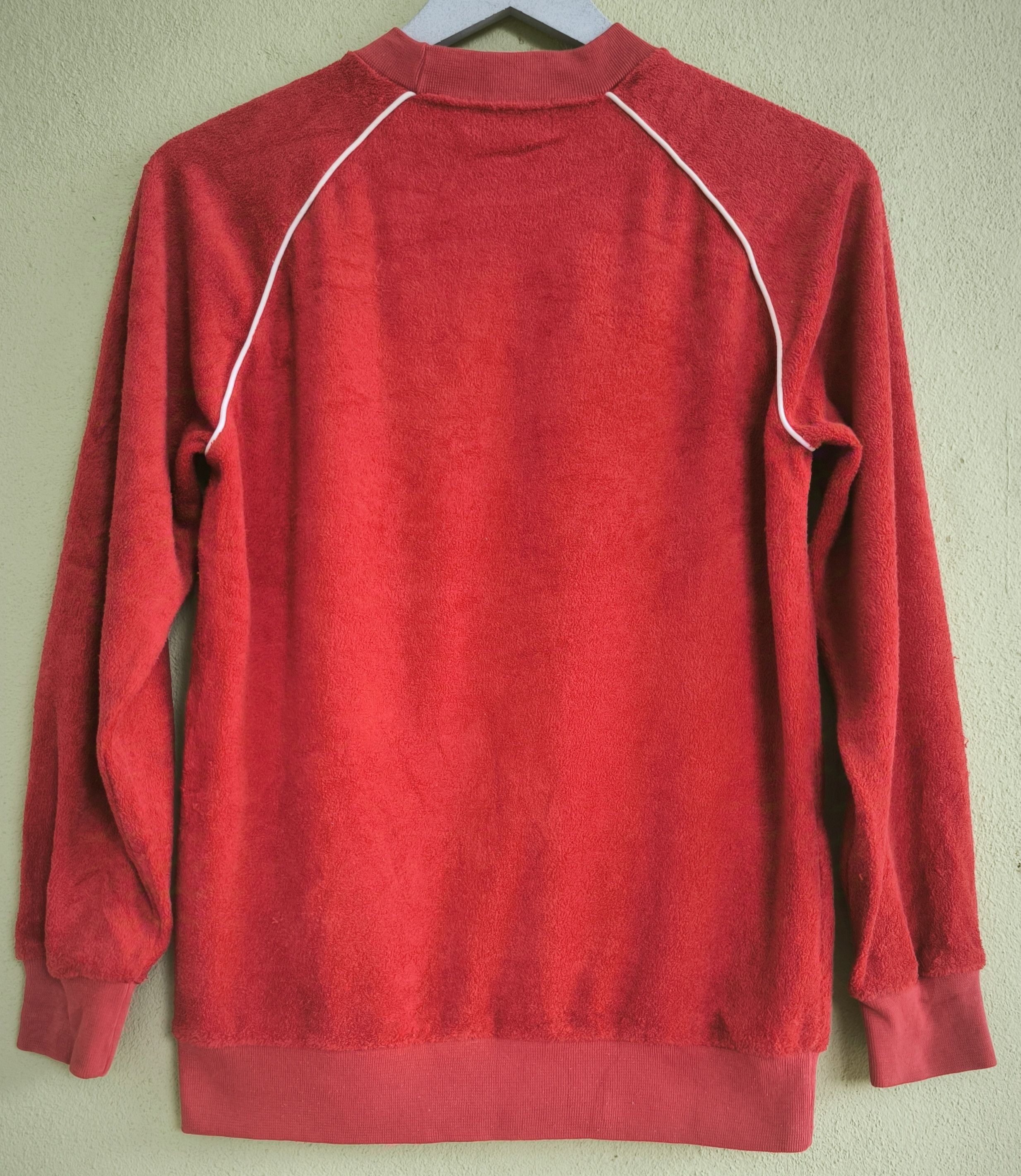 Adidas × Descente × Vintage Vtg ADIDAS trefoil by DESCENTE velvet sweatshirt Size US S / EU 44-46 / 1 - 7 Thumbnail