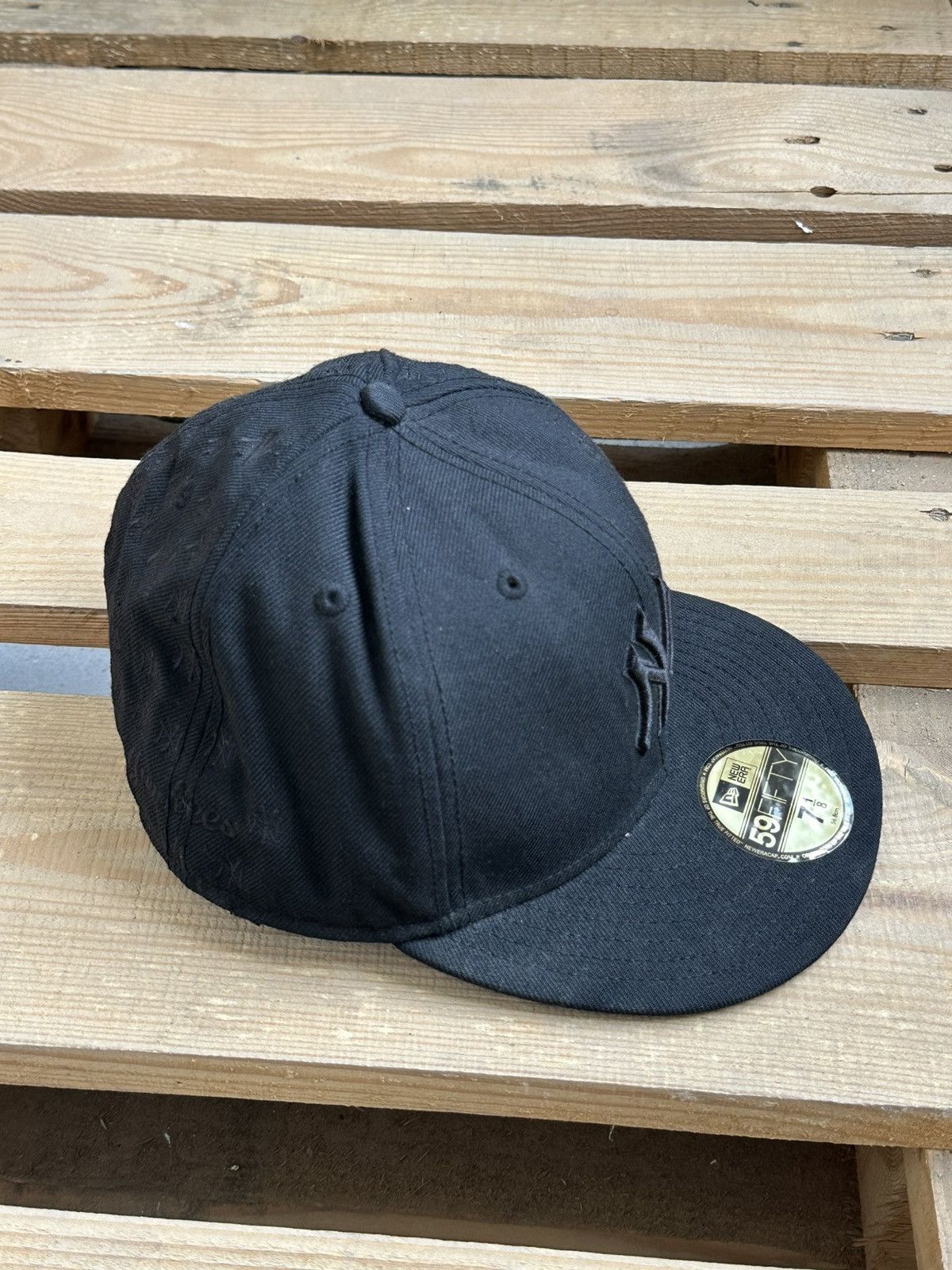New Era New Era NYC Yankees Black Monogram Cap Size ONE SIZE - 4 Thumbnail