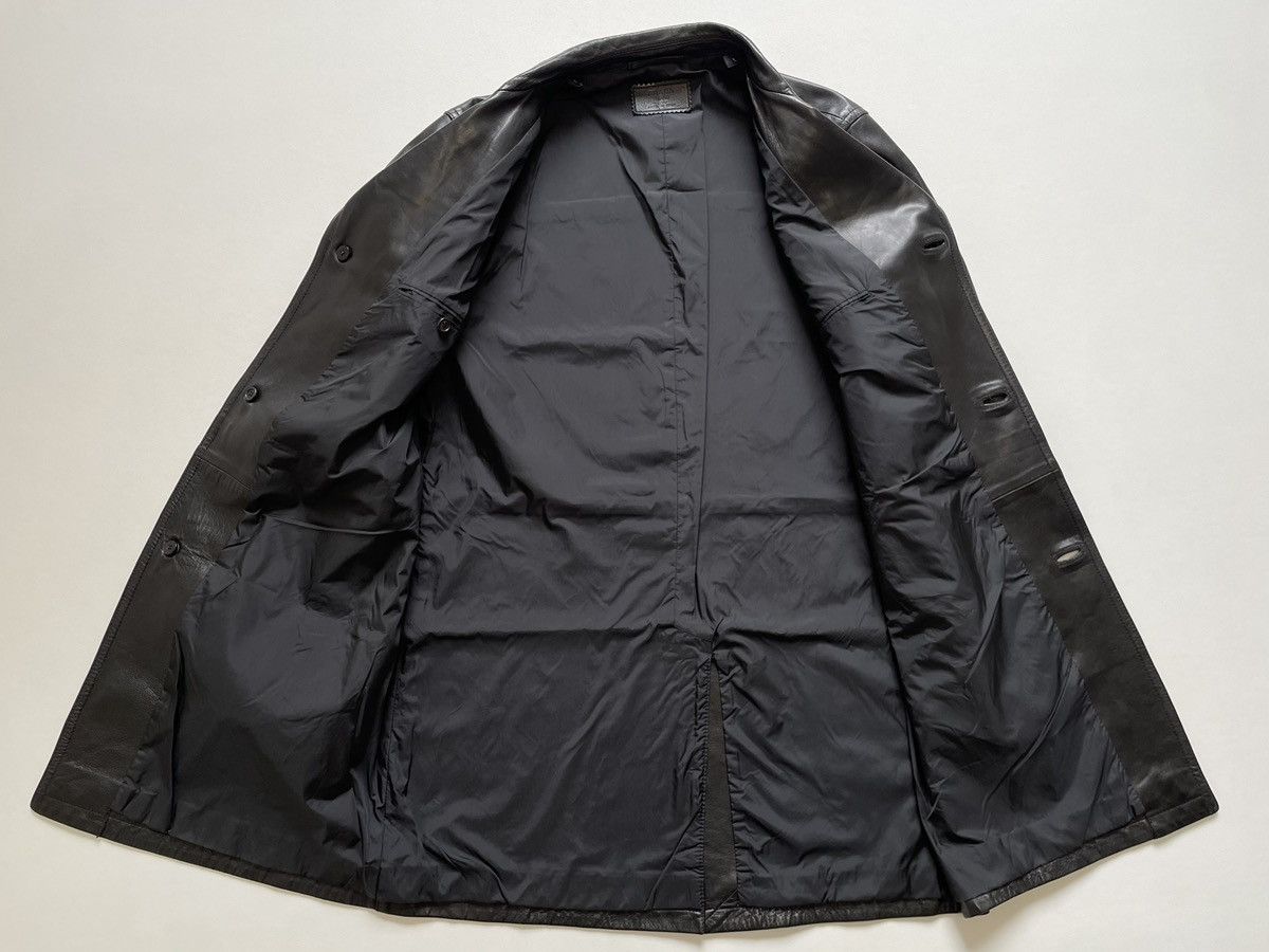 Prada A/W 06 Black Leather Overcoat Size US M / EU 48-50 / 2 - 12 Thumbnail