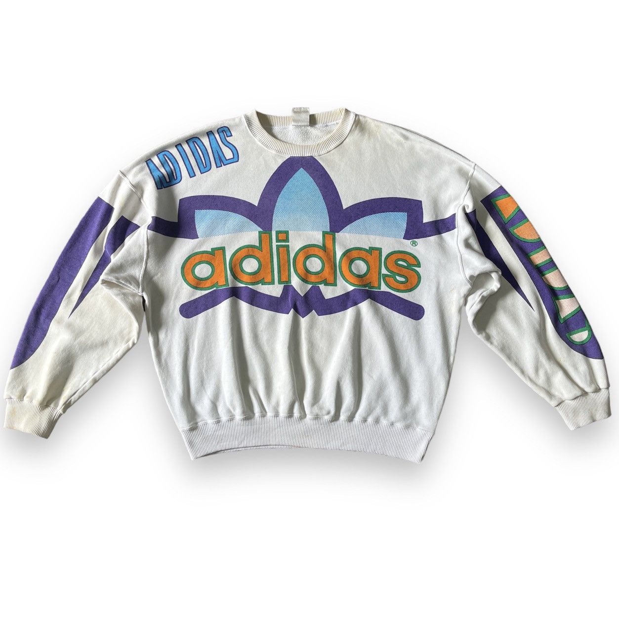 Adidas × Vintage Grails 90s Adidas Big Logo Overprinted Size US L / EU 52-54 / 3 - 20 Thumbnail