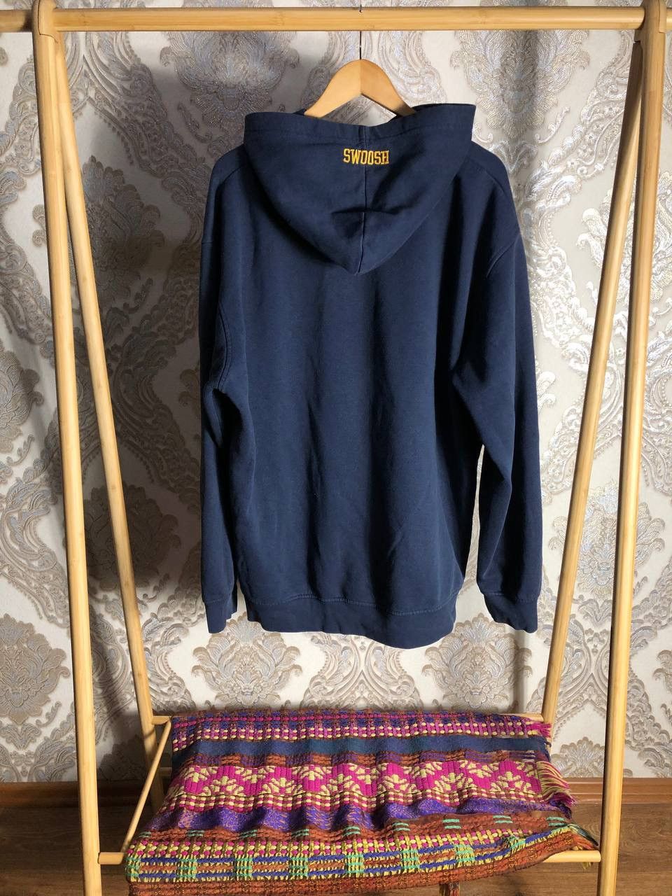 Nike × Vintage VERY RARE NIKE BIG LOGO SWOOSH RETRO HODDIE DRILL Y2K 90s Size US XXL / EU 58 / 5 - 8 Thumbnail
