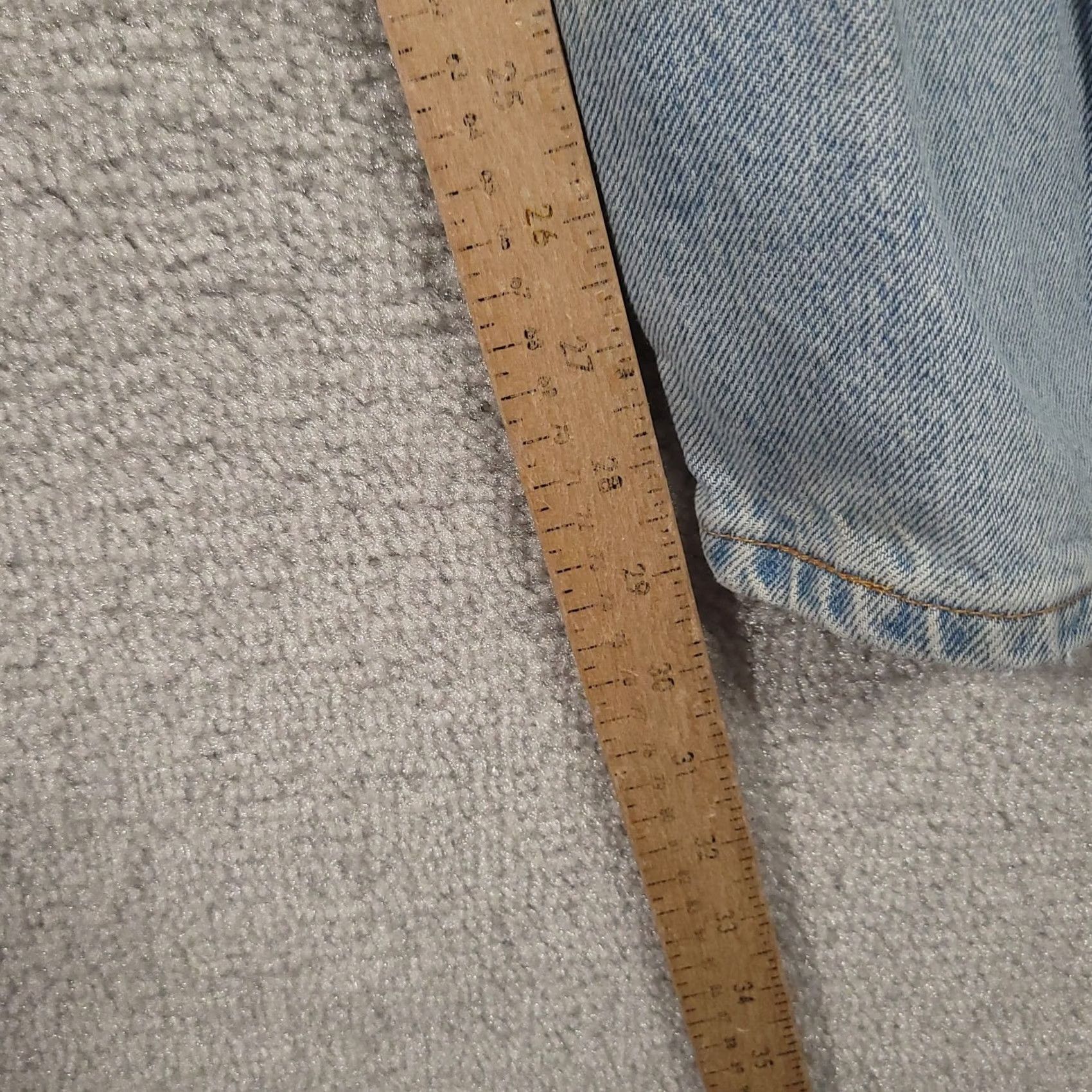 Levi's VINTAGE Levi's 505 Jeans Mens 40x29 Blue 90s Orange Tab Distressed Stained Denim Straight Regular 5-Pocket Jeans Mens Size US 40 / EU 56 - 5 Thumbnail