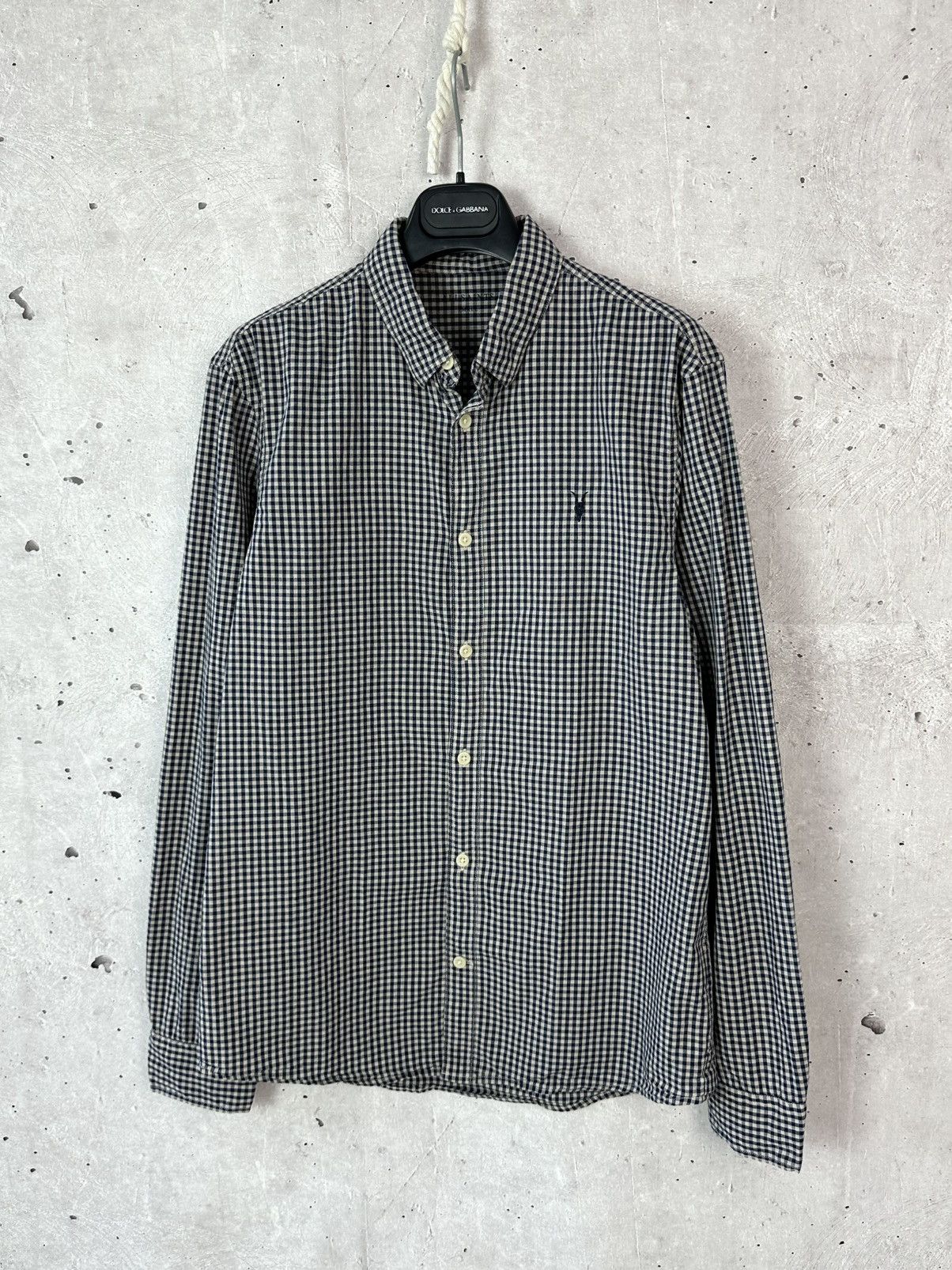 Allsaints Allsaints Quarry Mini Check Long Sleeve Cotton Shirt Size US S / EU 44-46 / 1 - 1 Thumbnail