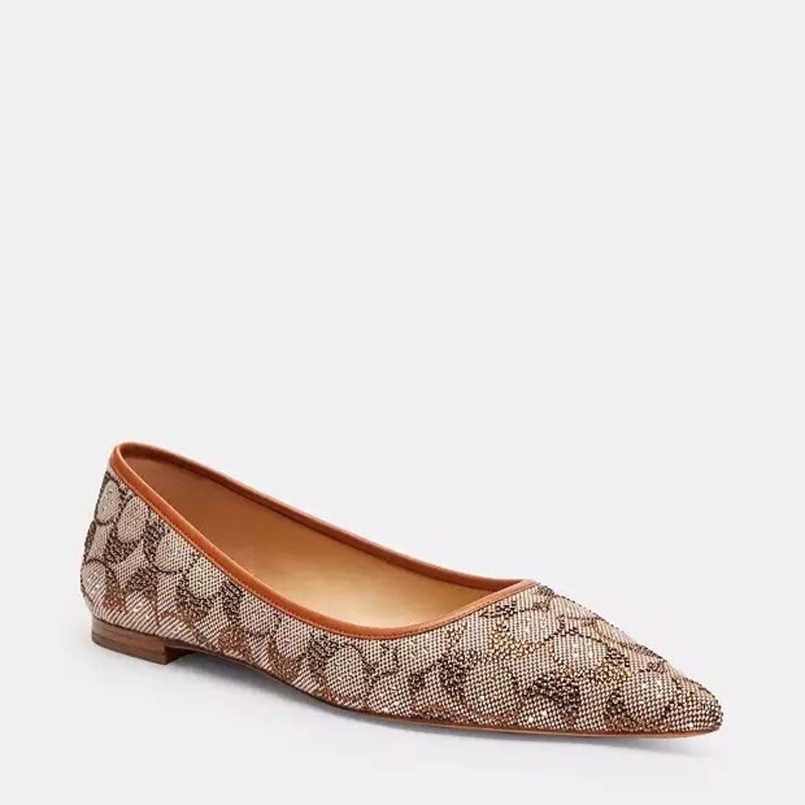 Coach NEW Limited Coach Daphne Flat Crystal Signature Shoes CW991 Size US 6 / IT 36 - 7 Thumbnail
