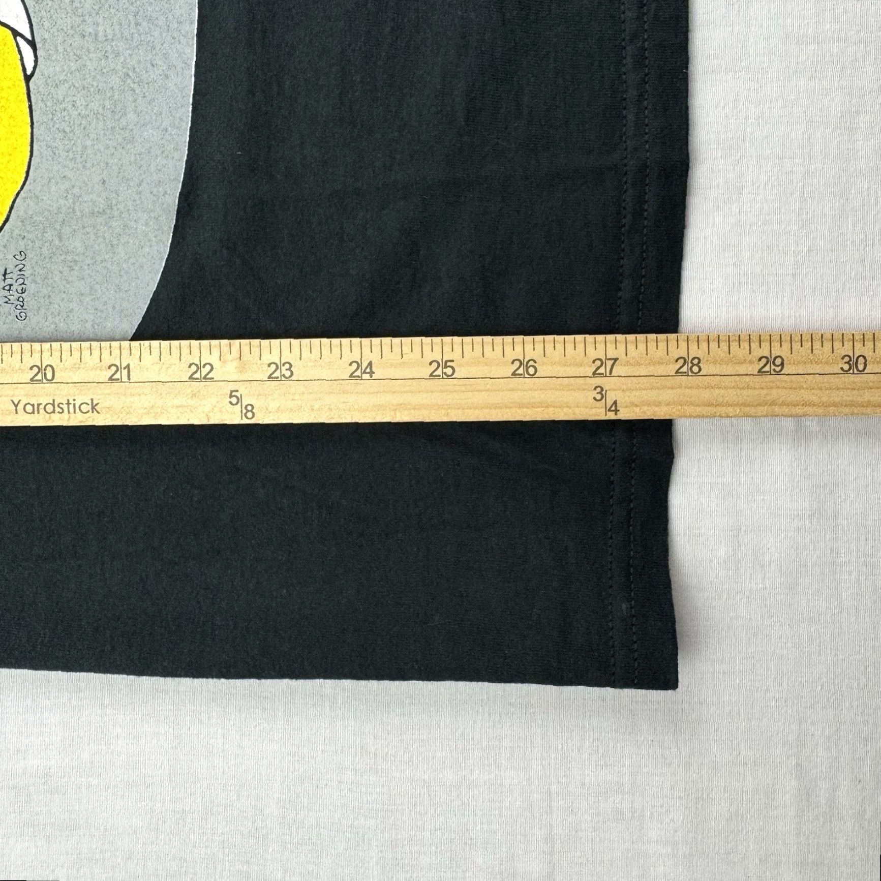 Vintage VINTAGE Fox Homer Simpson Funny T-Shirt Adult Large Black Graphic Print 90s Cartoon Mens Size US L / EU 52-54 / 3 - 6 Thumbnail