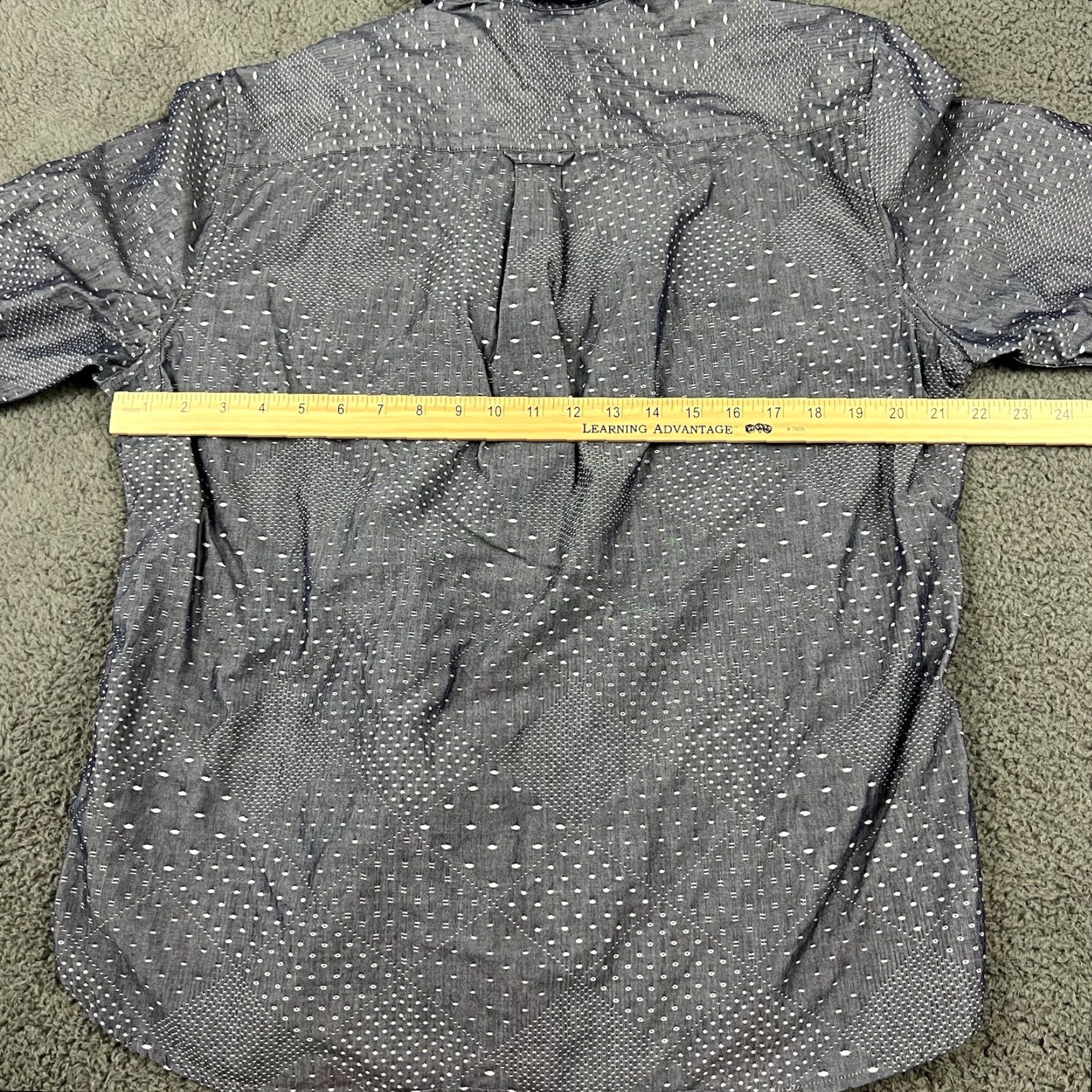 Vintage Daves Quality Shirt Mens Medium Gray Long Sleeve Button-Up Abstract DQM New York Size US M / EU 48-50 / 2 - 5 Thumbnail