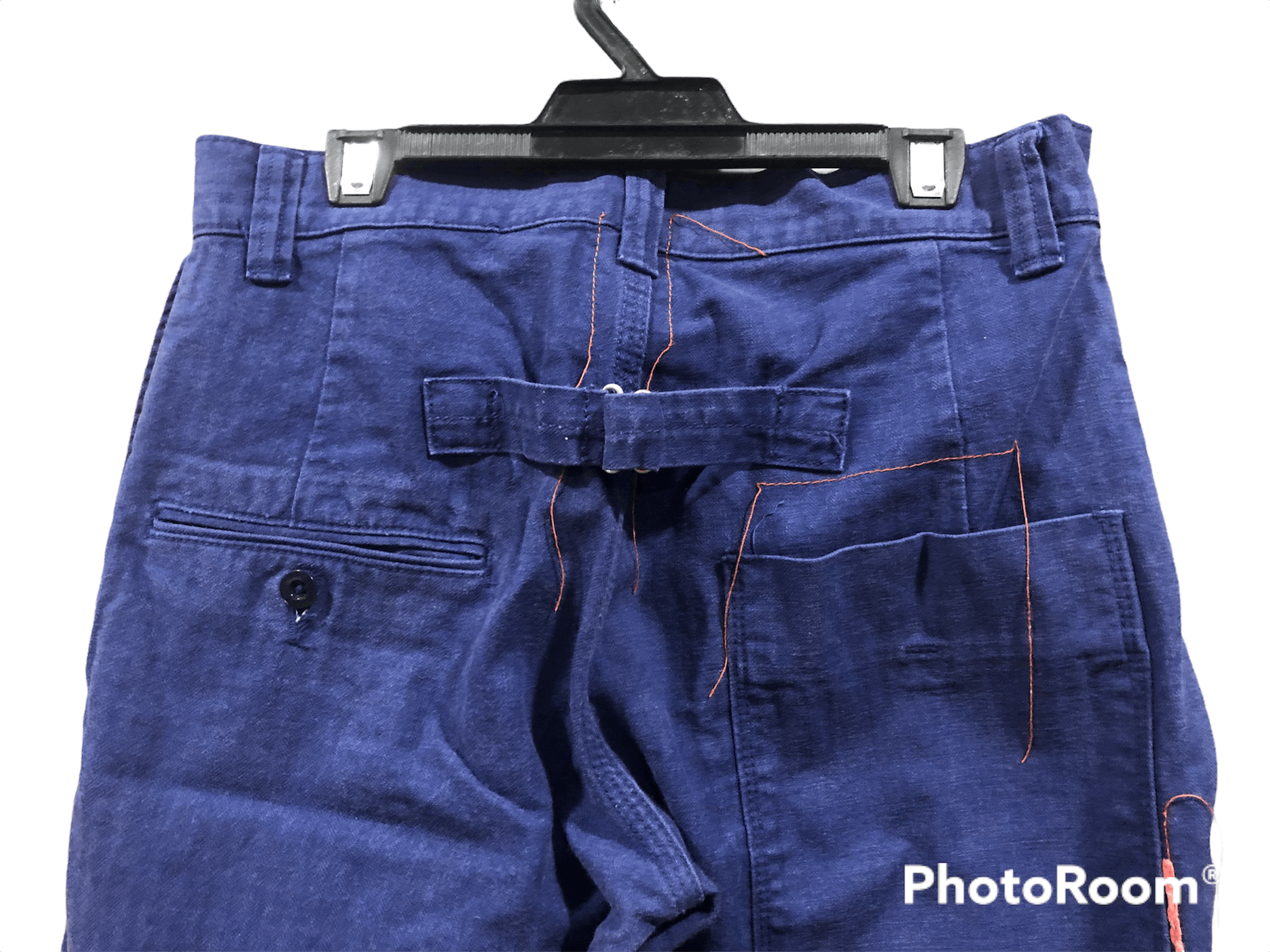 KATO Kato Indigo Hbt herringbone Twill French Work Pants Size US 29 - 4 Thumbnail