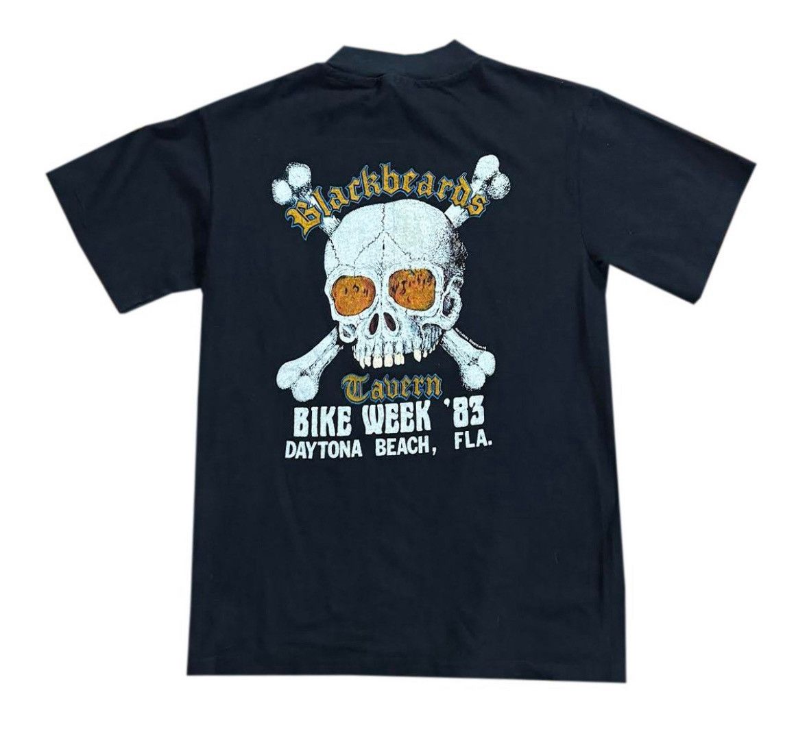 Vintage Vintage Blackbeard's Tavern Bike Week '83 T Shirt (Size S) Size US S / EU 44-46 / 1 - 1 Thumbnail