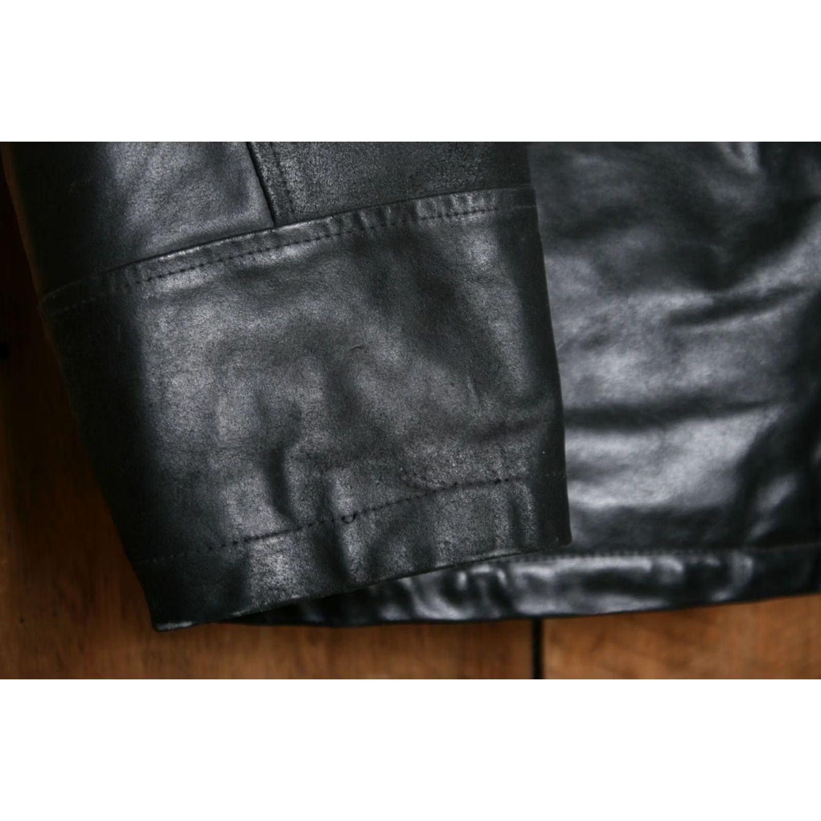 Vintage VINTAGE Wilsons Leather Motorcycle Jacket Black Leather Sherpa Lined XL Mens XS? Size US XL / EU 56 / 4 - 4 Thumbnail