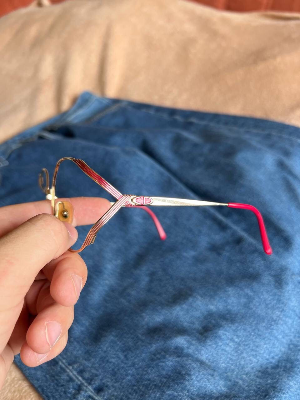 Dior × Vintage Vintage Christian Dior '80s Eyeglasses Frame Made In Austria Size ONE SIZE - 8 Thumbnail