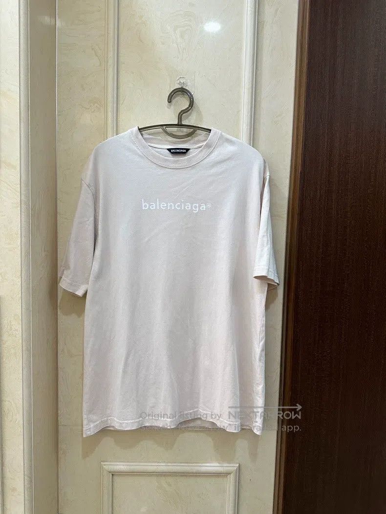 Balenciaga Balenciaga Tea Milk Color Mail Logo Short Sleeve Size US M / EU 48-50 / 2 - 2 Thumbnail