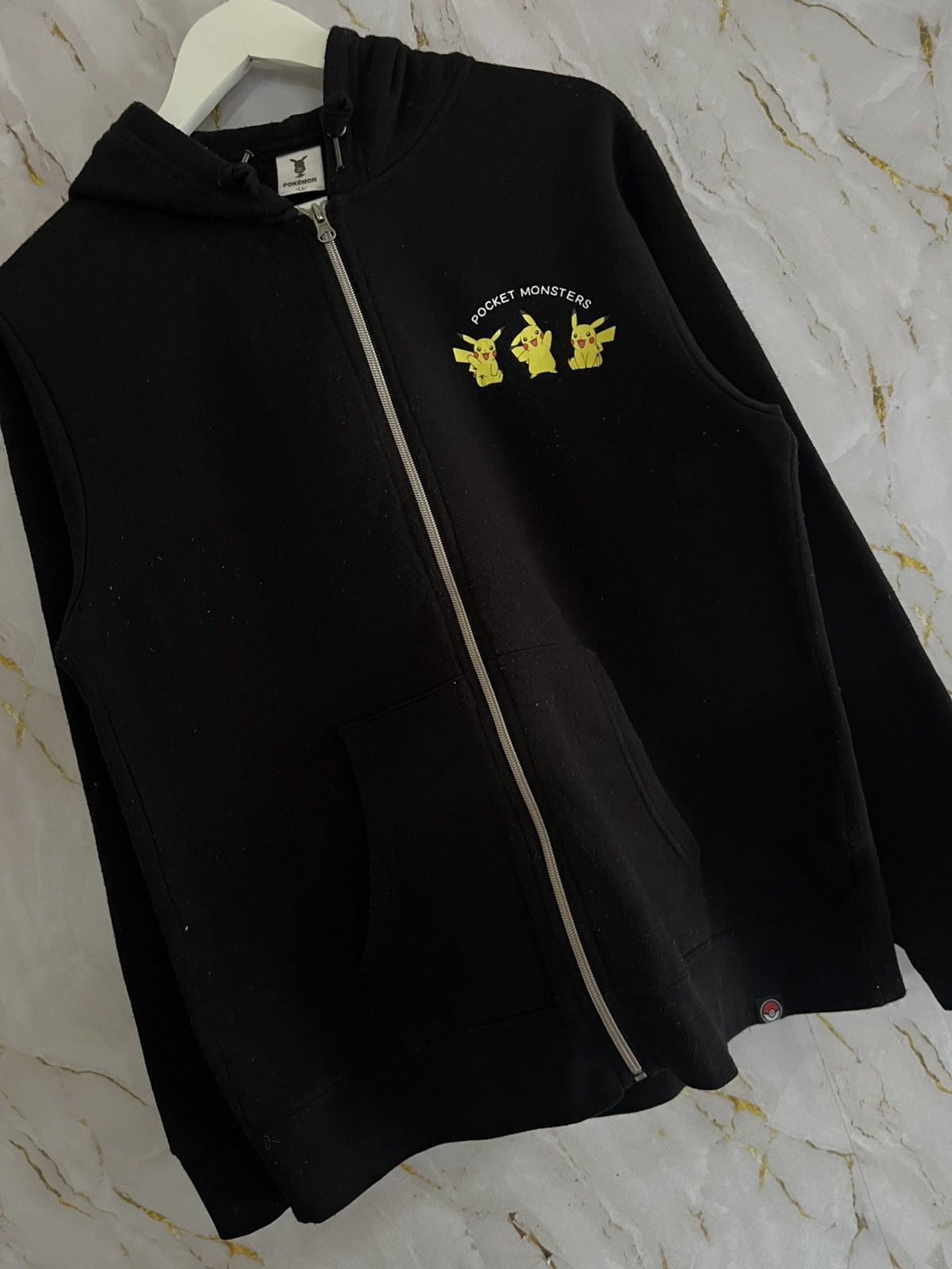 Pokemon 🔥 Pokémon Black Sweater – Rare Vintage Graphic Size US XL / EU 56 / 4 - 4 Thumbnail