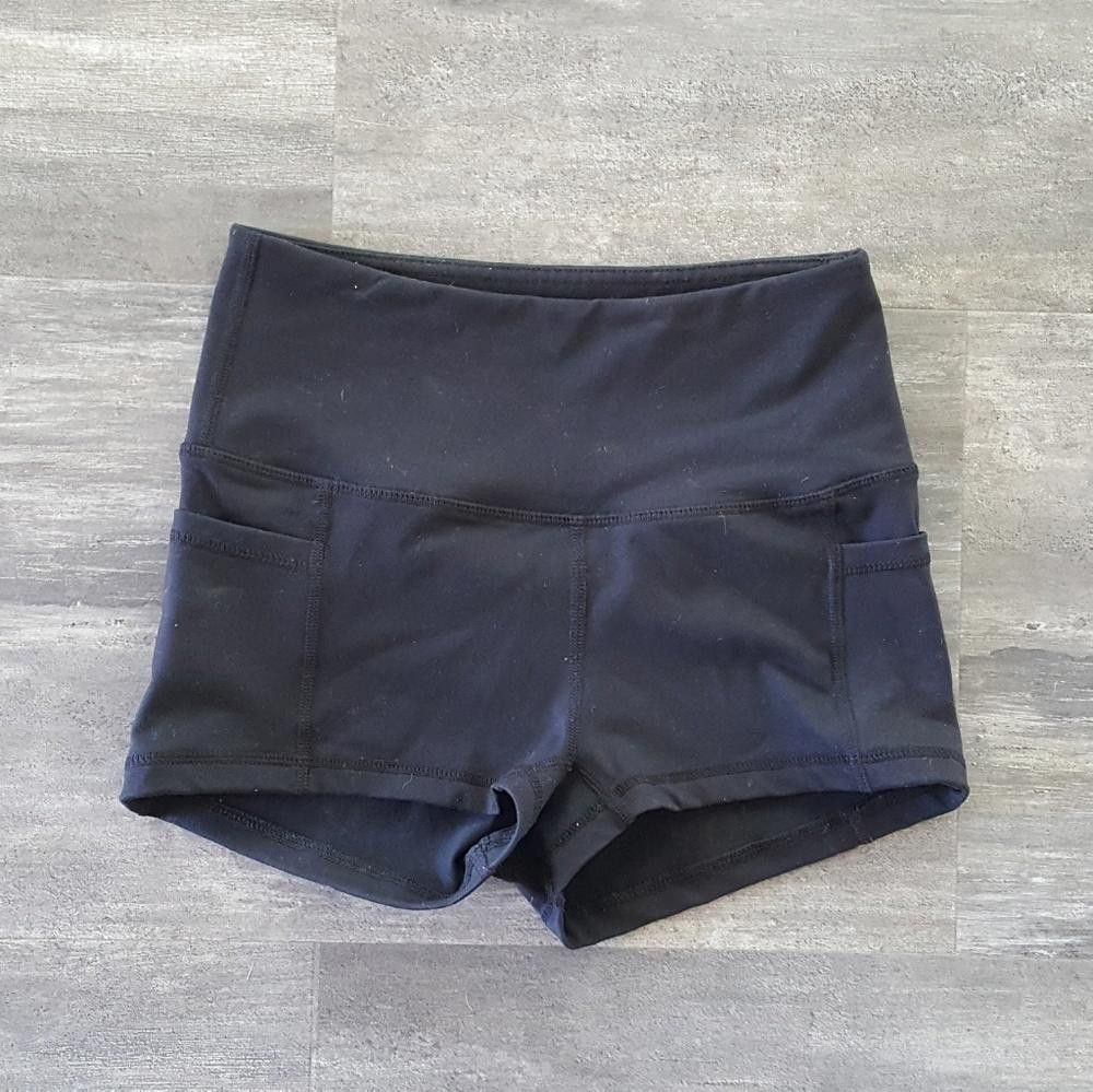 Black Buff Bunny High Waisted Athletic Short