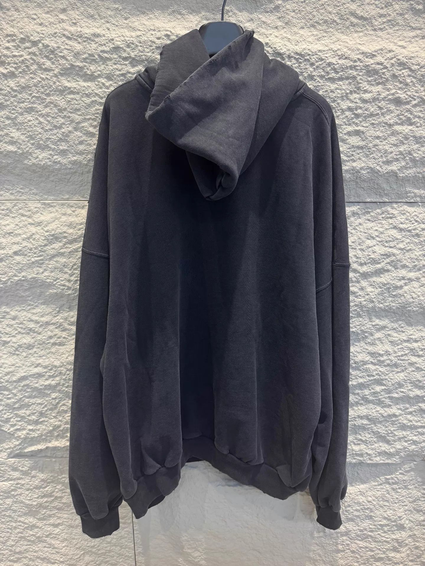 Balenciaga Balenciaga SS25 3B Liquified Hoodie Wide L Black-Gray Unisex Size L / US 10 / IT 46 - 2 Thumbnail