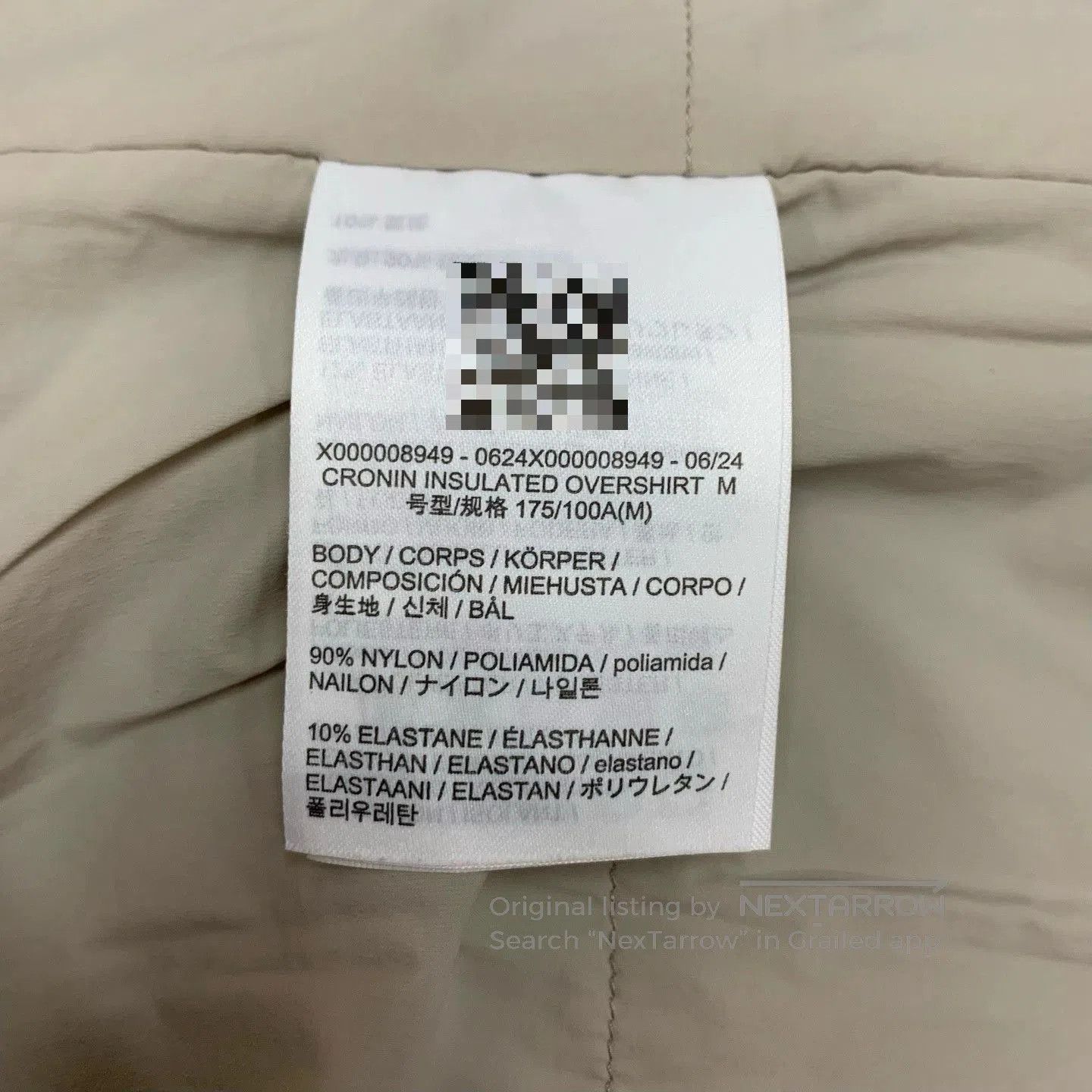 Arc'teryx arcteryx cronin insulated jacket in beige. Size US M / EU 48-50 / 2 - 7 Thumbnail