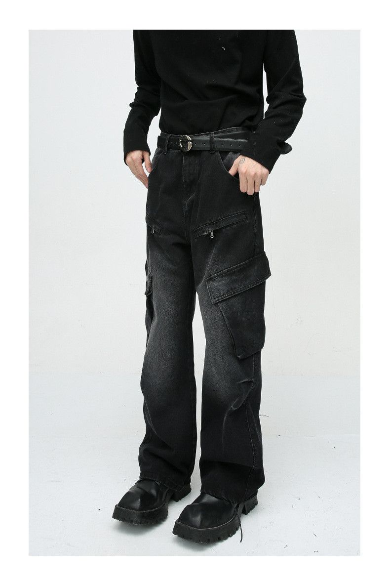 Japanese Brand × Jean American retro loose straight cargo jeans Size US 32 / EU 48 - 3 Thumbnail