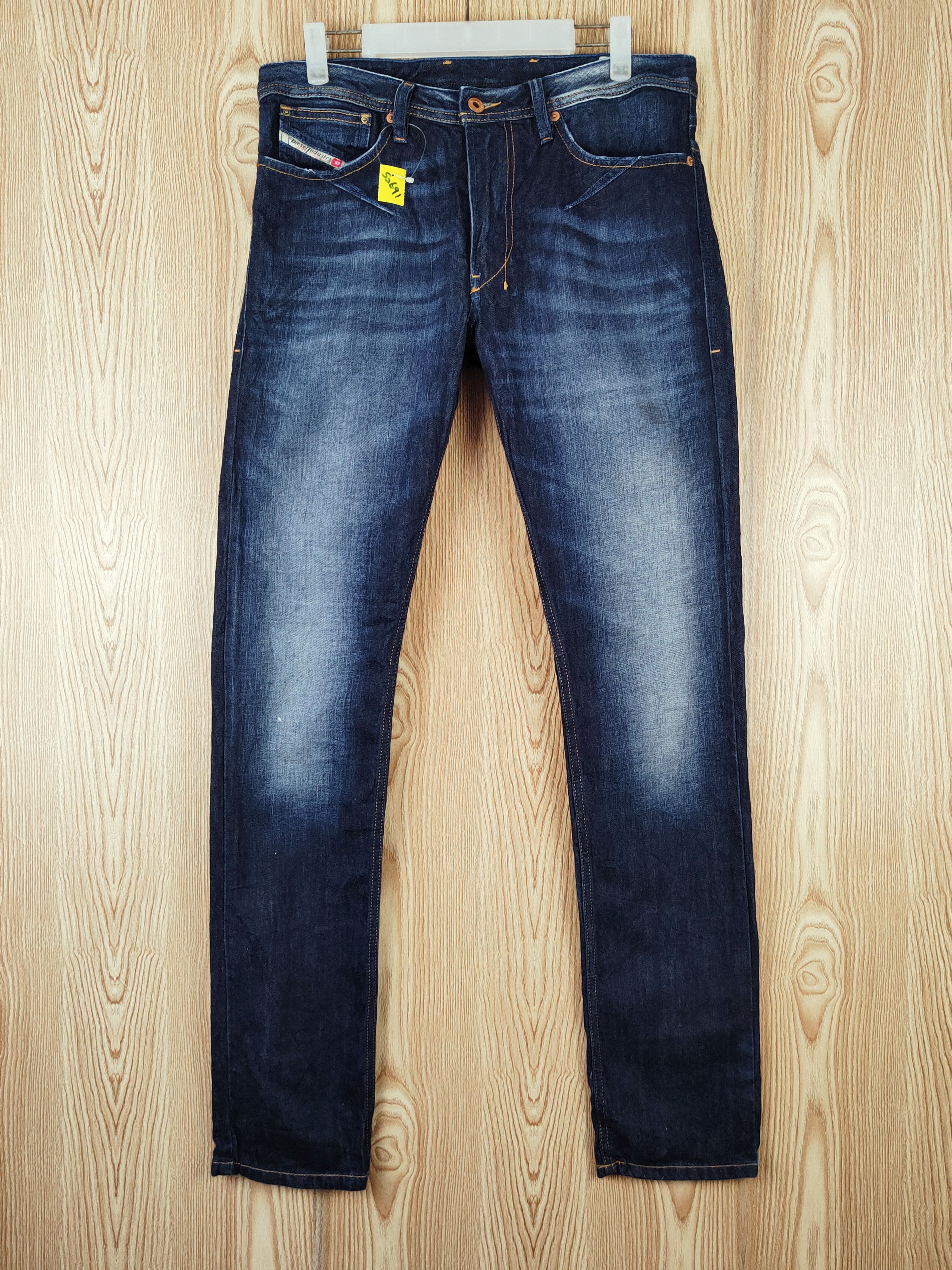 Diesel Diesel Dark Blue Distressed Ripped Jeans #S2691 Size US 31 - 1 Thumbnail