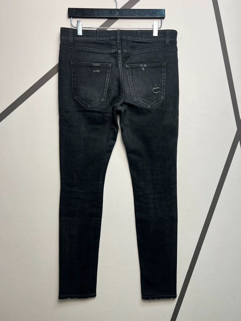 Saint Laurent Paris saint Laurent parisFall/Winter Black Wrecking Jeans 2503-N Size US 33 - 2 Thumbnail