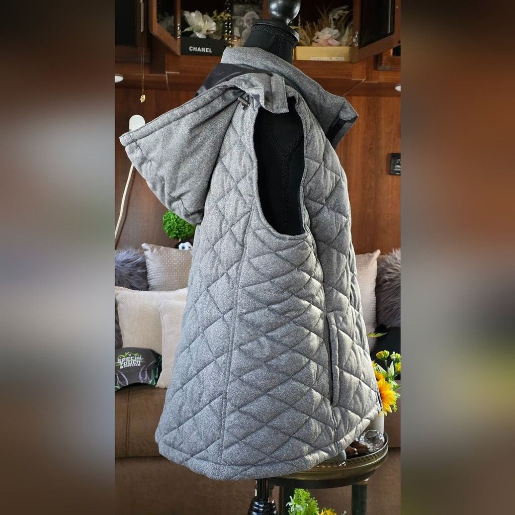 Tek Gear Tek Gear Women's Quilted Gray Vest Size XXL / US 16-18 / IT 52-54 - 2 Thumbnail