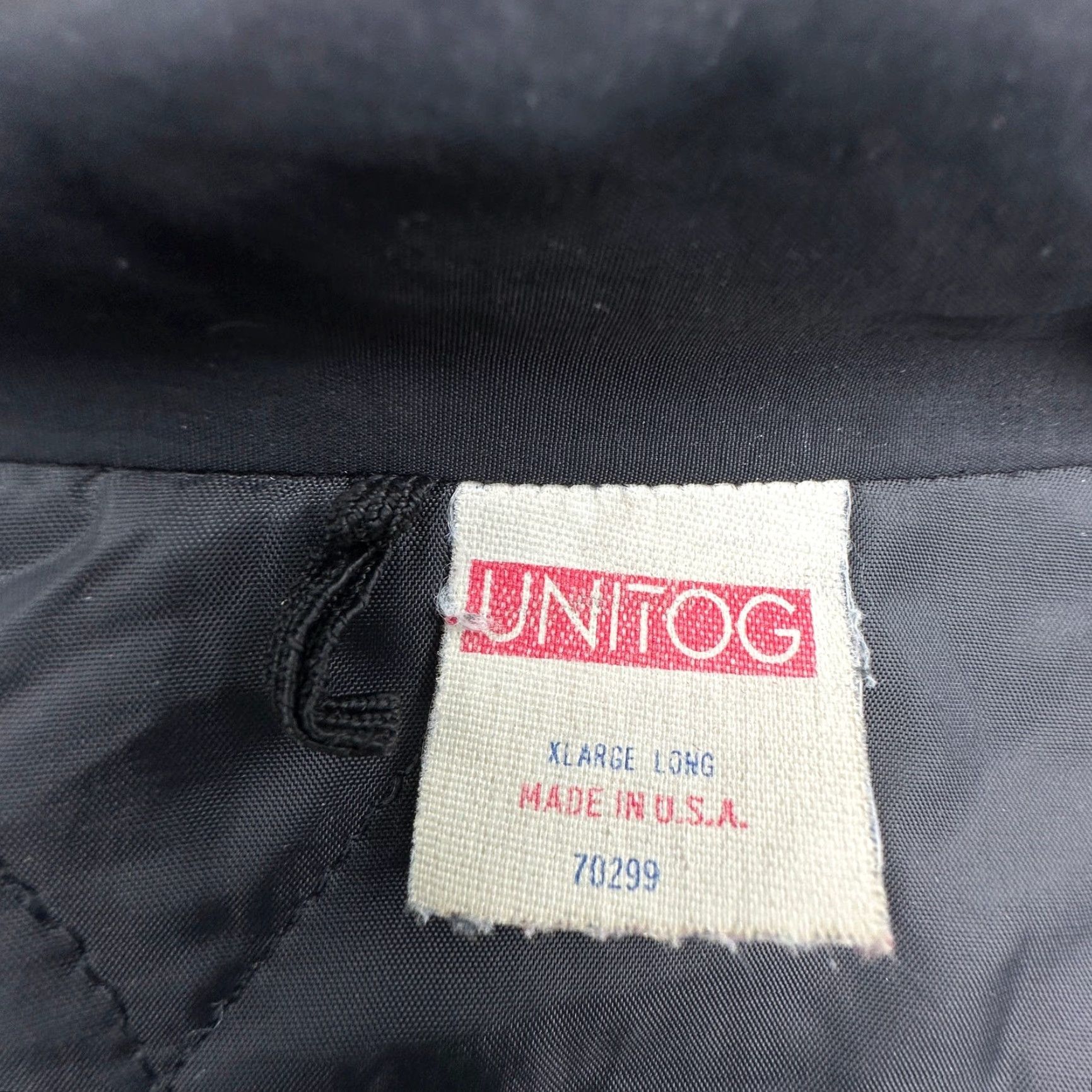 Vintage VINTAGE Unitog Jacket Mens XL Long Nylon Lined Bomber Workwear Black Size US XL / EU 56 / 4 - 2 Thumbnail