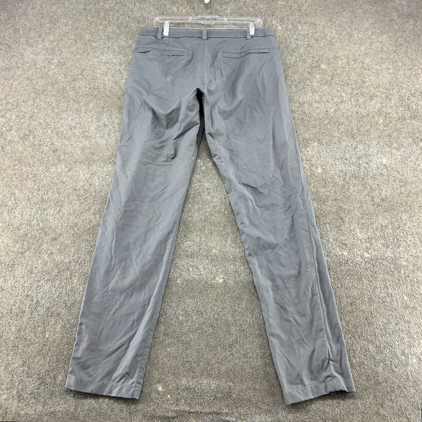 Lululemon Lululemon Pants Mens 32x33 Gray Chino Flat Front Straight Leg Nylon Polyester Pocket 5-Pocket Design For Casual Wear Size US 32 / EU 48 - 2 Thumbnail