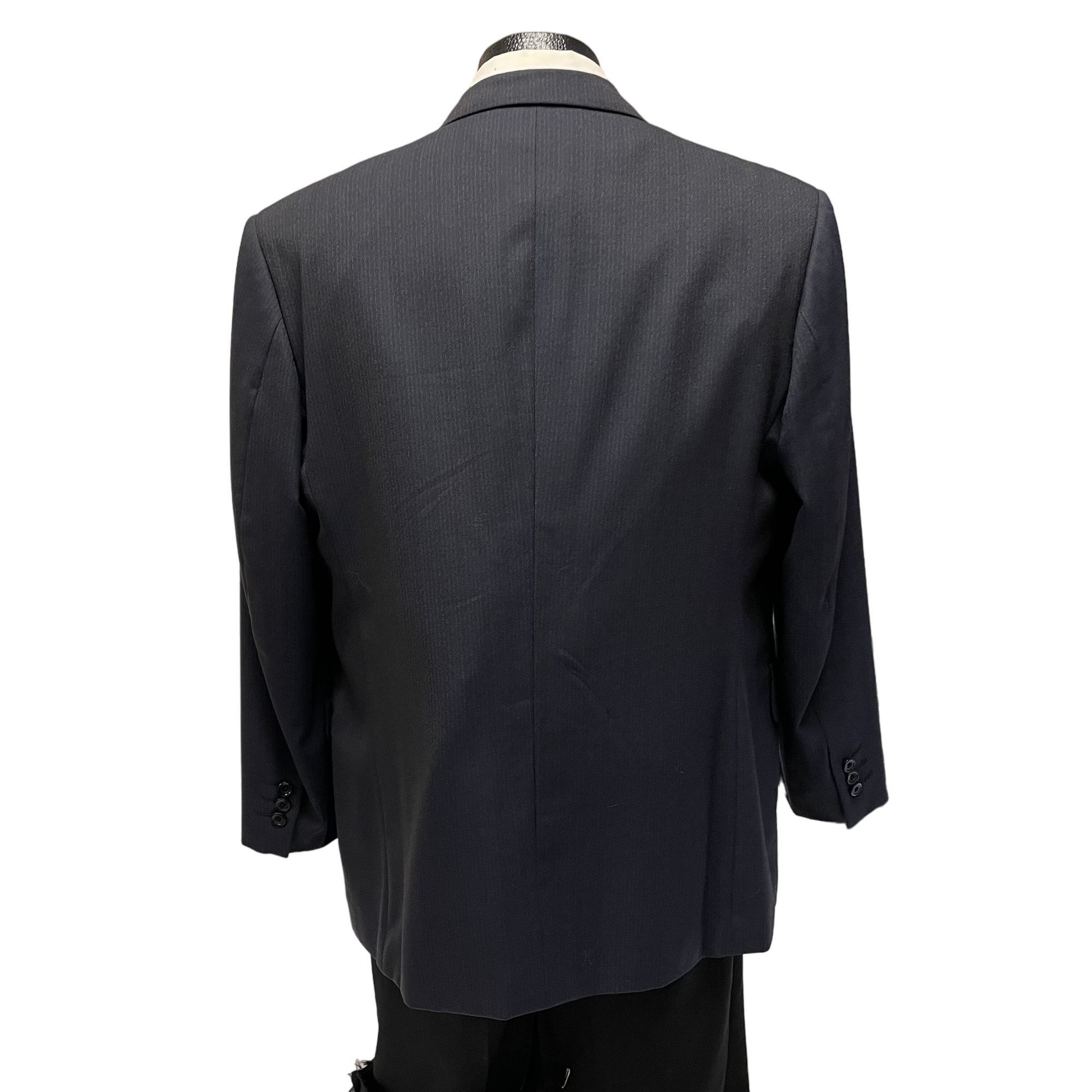 Other Vtg BESPOKE Navy Blue Sport Coat ROCKABILLY Jacket Size 44S - 3 Thumbnail