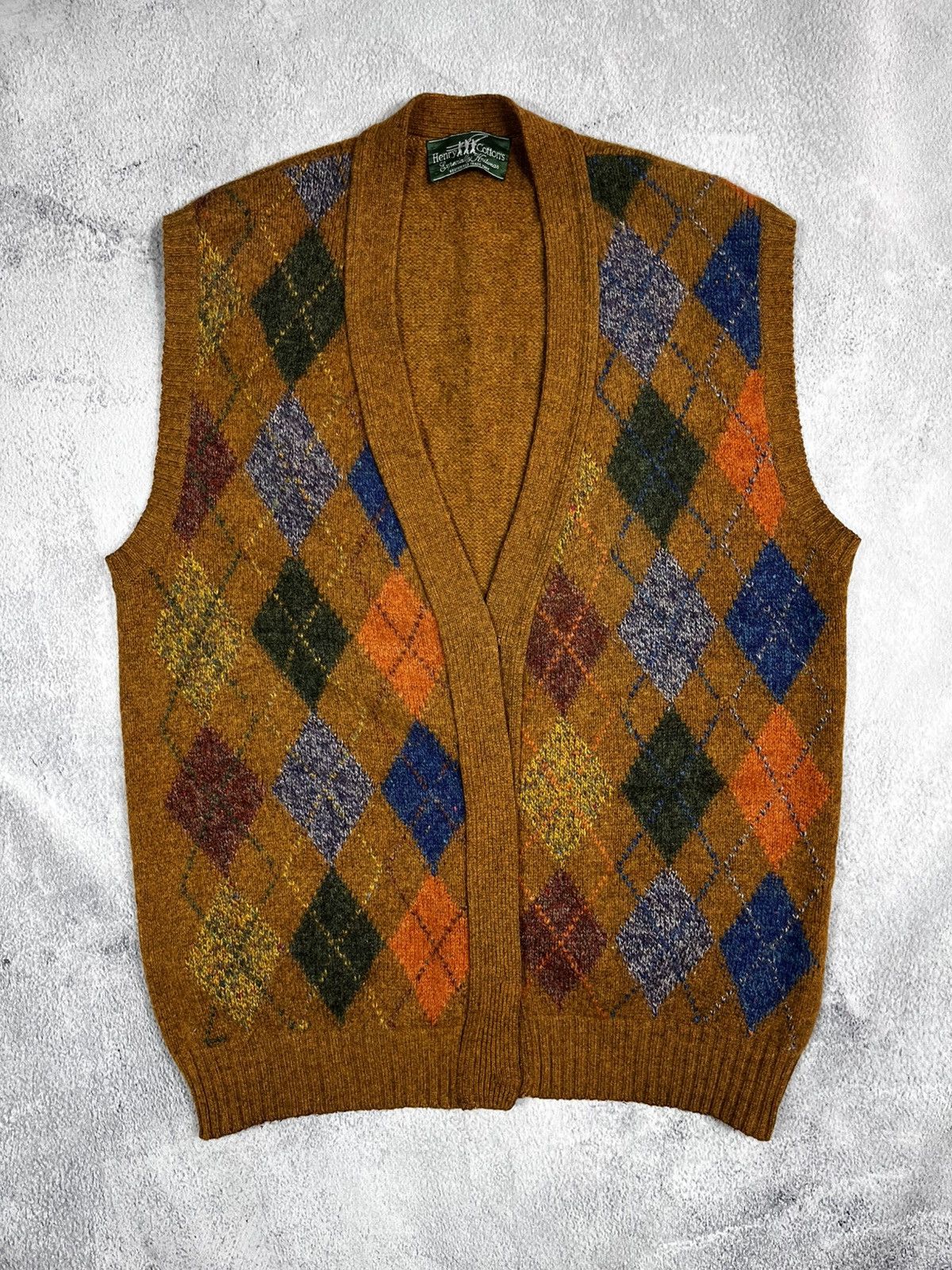 Henry Cotton's Vintage 90s Henry Cottons check vest retro old money style Size US XXL / EU 58 / 5 - 1 Thumbnail