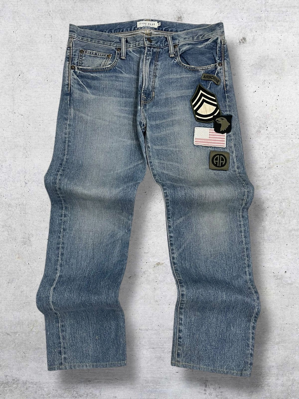 Avirex VINTAGE AVIREX OG 90S DESIGNER WAR MILITARY PATCHWORK DENIM Size US 32 / EU 48 - 1 Thumbnail
