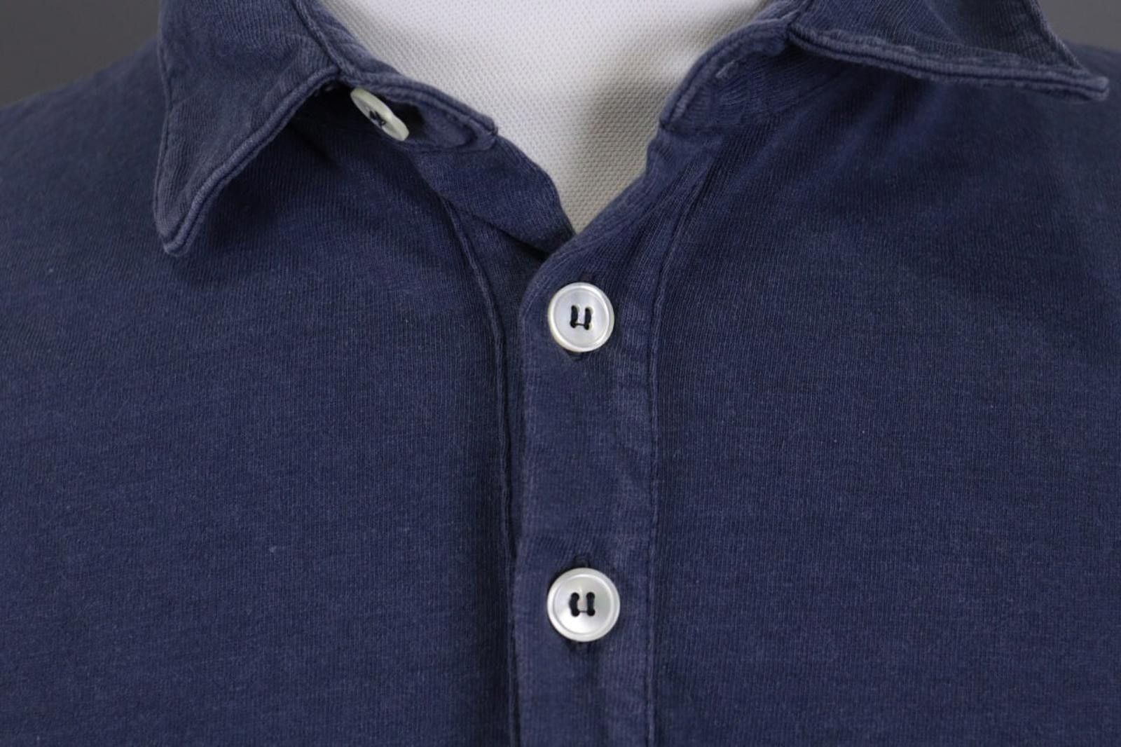 Eleventy Eleventy Blue Summer Long Sleeve Polo Shirt Size 3XL Size US XXL / EU 58 / 5 - 3 Thumbnail