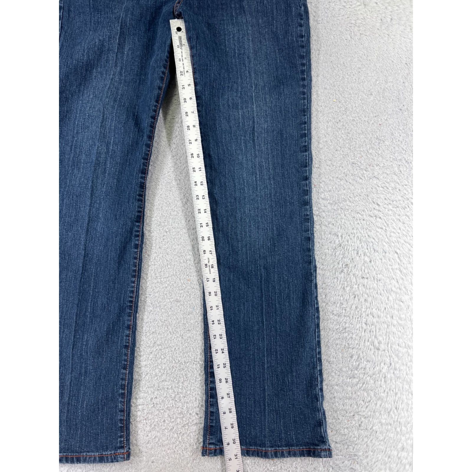 Denime VINTAGE PAZZO Jeans Women Bootscut Denim 31x31 Blue Floral Embellished Ramie Cotton Blend 15 Regular Size Size 36" / US 14 / IT 50 - 7 Thumbnail