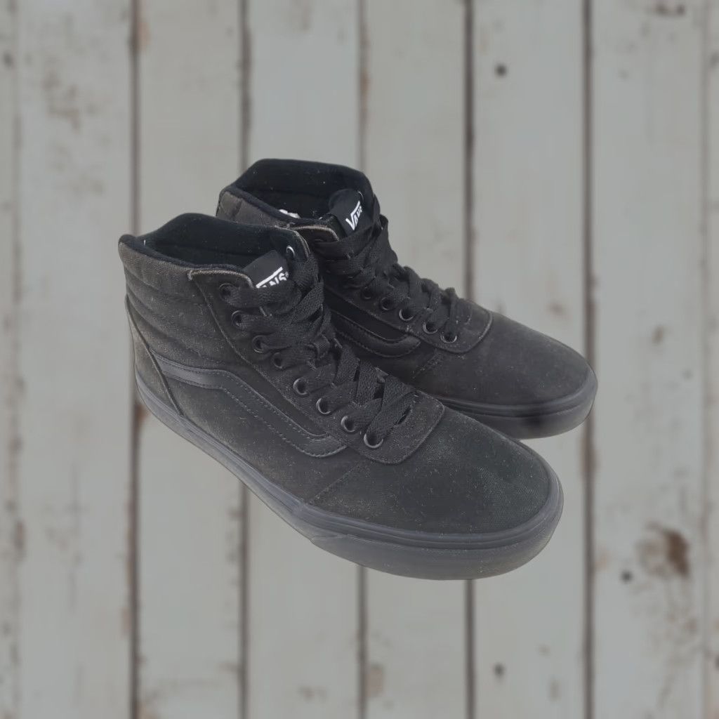 Vans VANS Men's Sk8 Hi Triple Black Shoes Size 8.5 Canvas High Top Skateboard Sneakers Size US M / EU 48-50 / 2 - 1 Thumbnail
