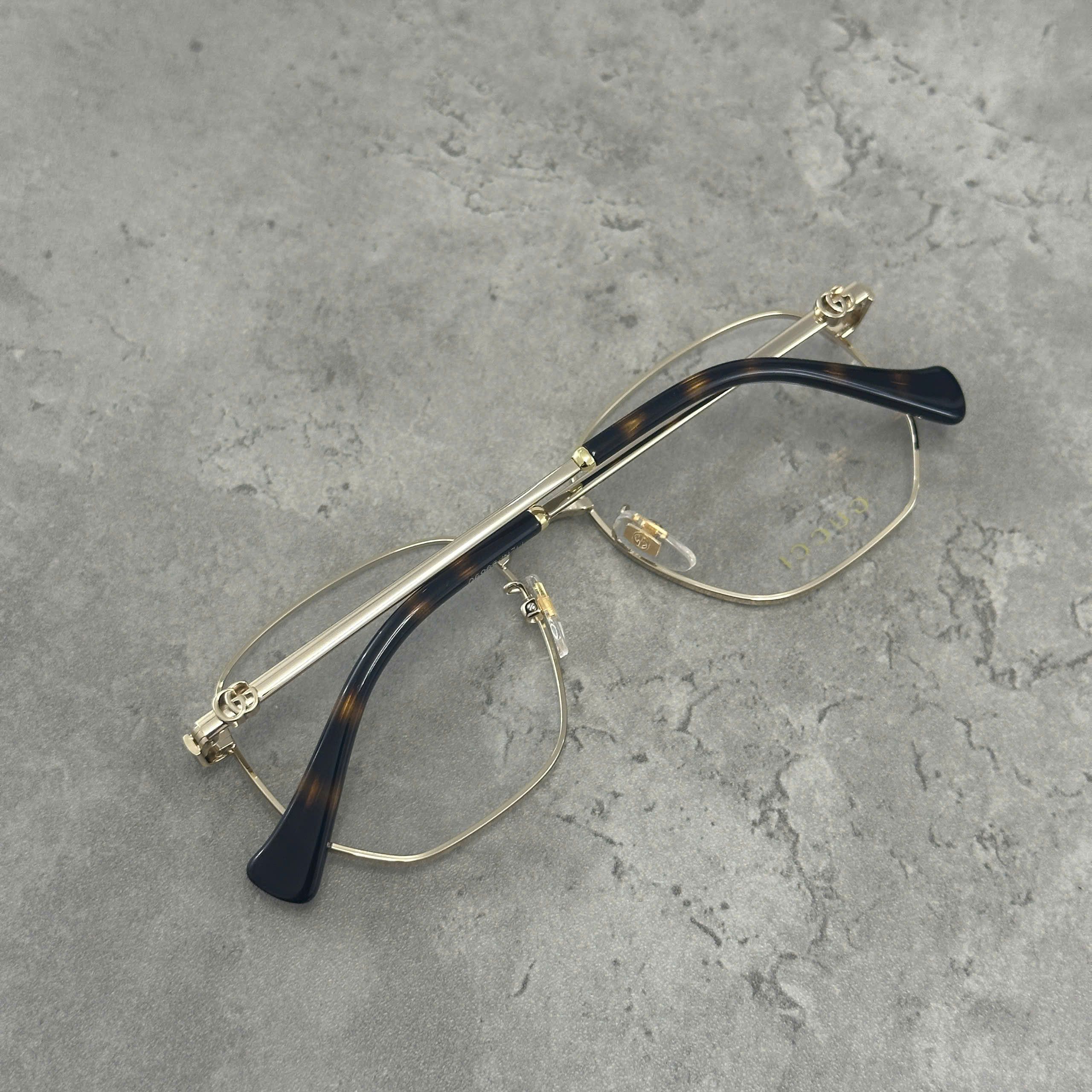 Gucci GUCCI GG1420OK 001 Eyeglasses GOLD Size ONE SIZE - 4 Thumbnail