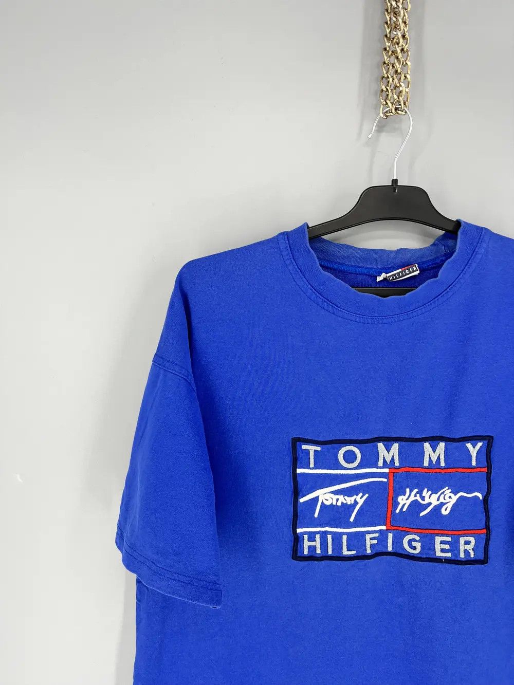 Tommy Hilfiger Vintage 90’s Tommy Hilfiger Big Flag Logo T-shirt Size US M / EU 48-50 / 2 - 4 Thumbnail
