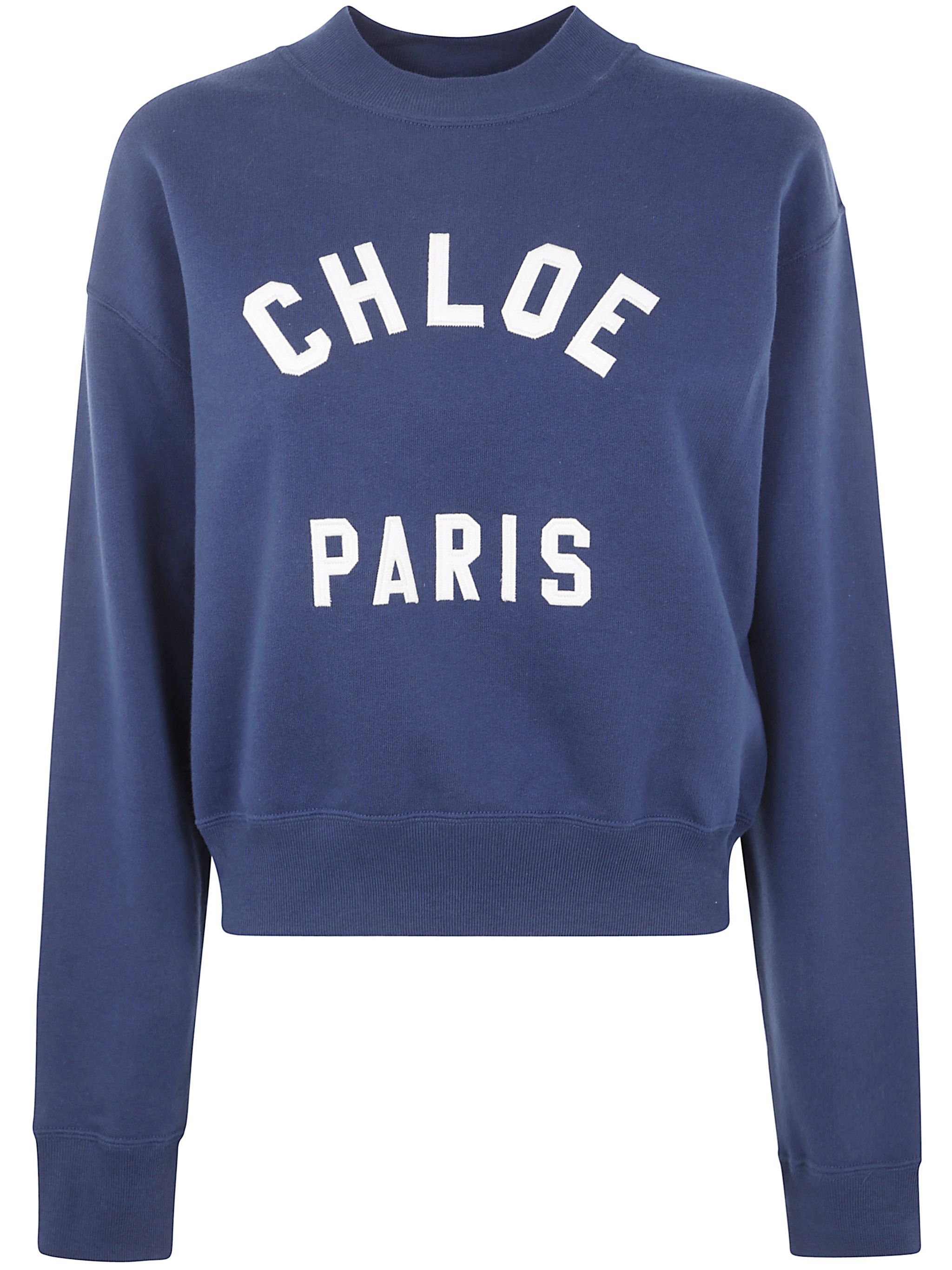Chloe CROPPED ROUND NECK SWEATSHIRT Size S / US 4 / IT 40 - 1 Thumbnail