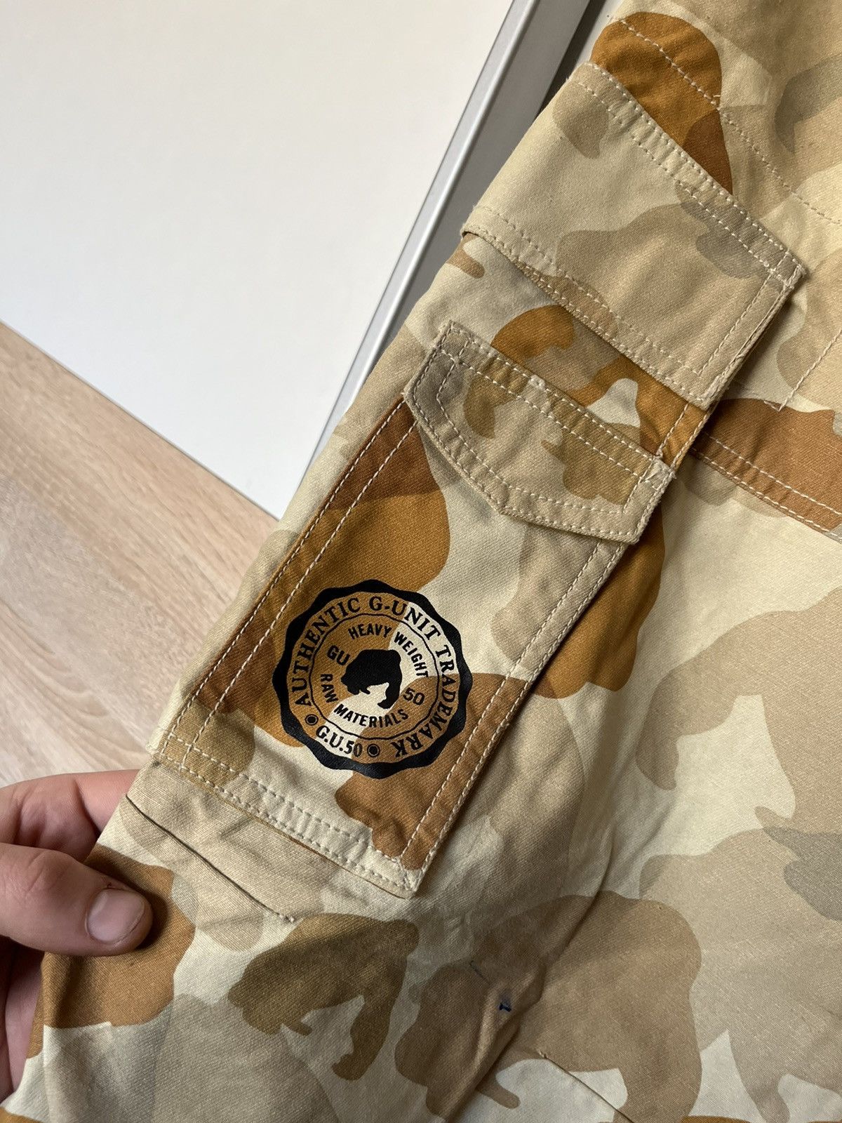 G-Unit × Vintage Vintage 90’s G Unit Baggy Cargo Camo Pants RAP Hip Hop Opium Size US 32 / EU 48 - 3 Thumbnail