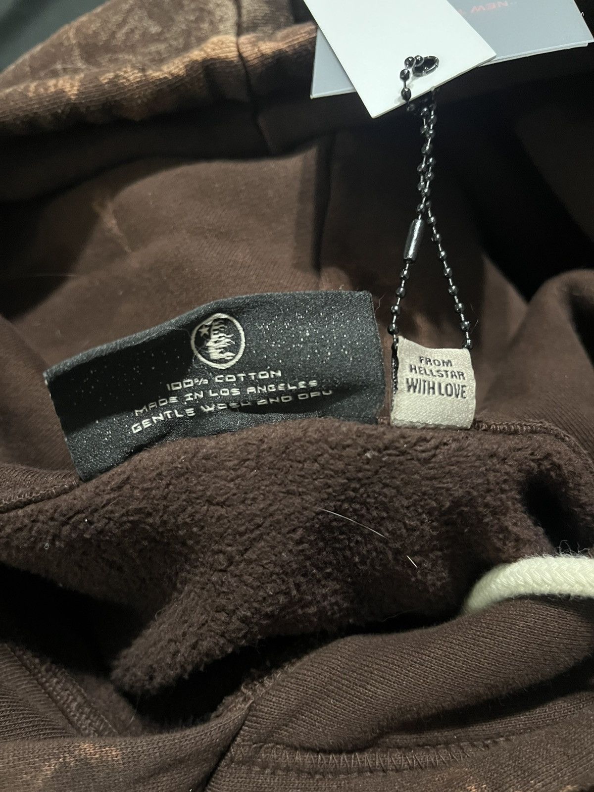 Brown Hellstar Graffiti Hoodie