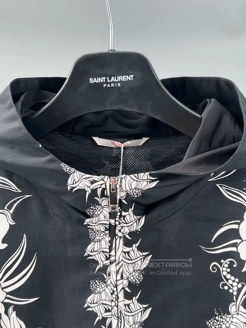 Valentino Valentino Printed cotton silk-blend hooded jacket Size US M / EU 48-50 / 2 - 2 Thumbnail