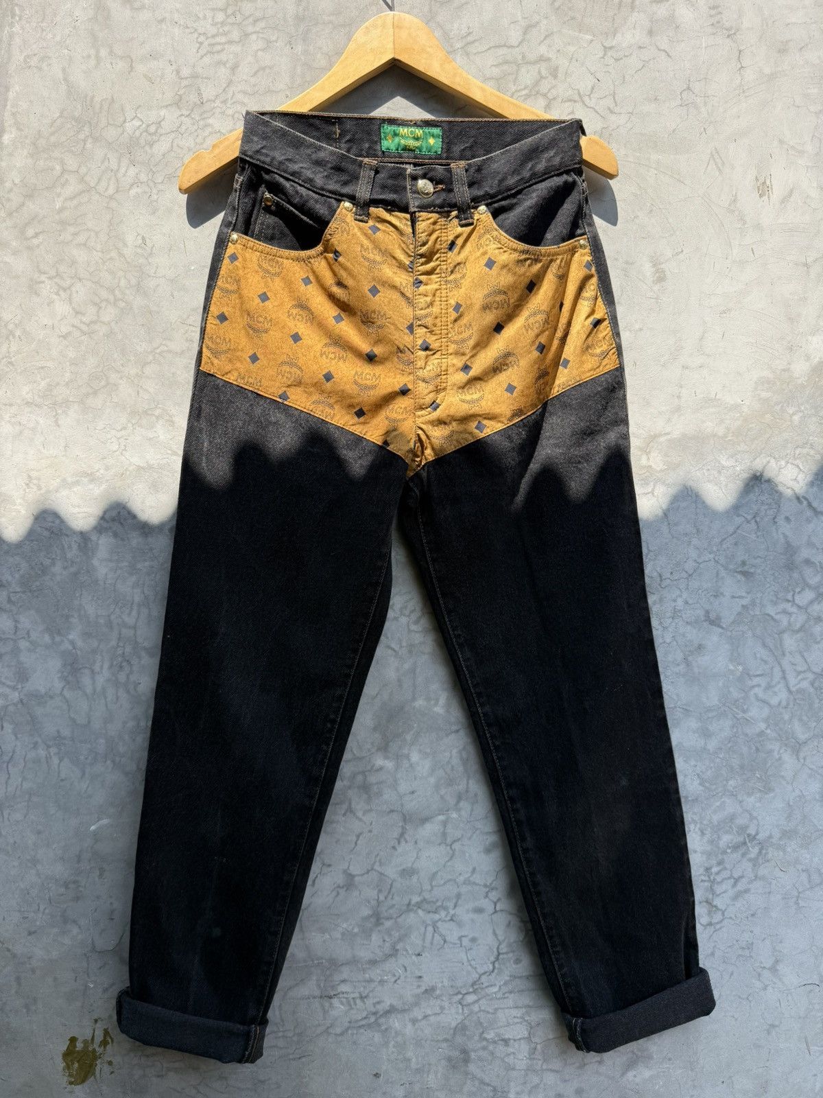 MCM Vintage Mcm denim pant monogram Size 28" / US 6 / IT 42 - 1 Thumbnail
