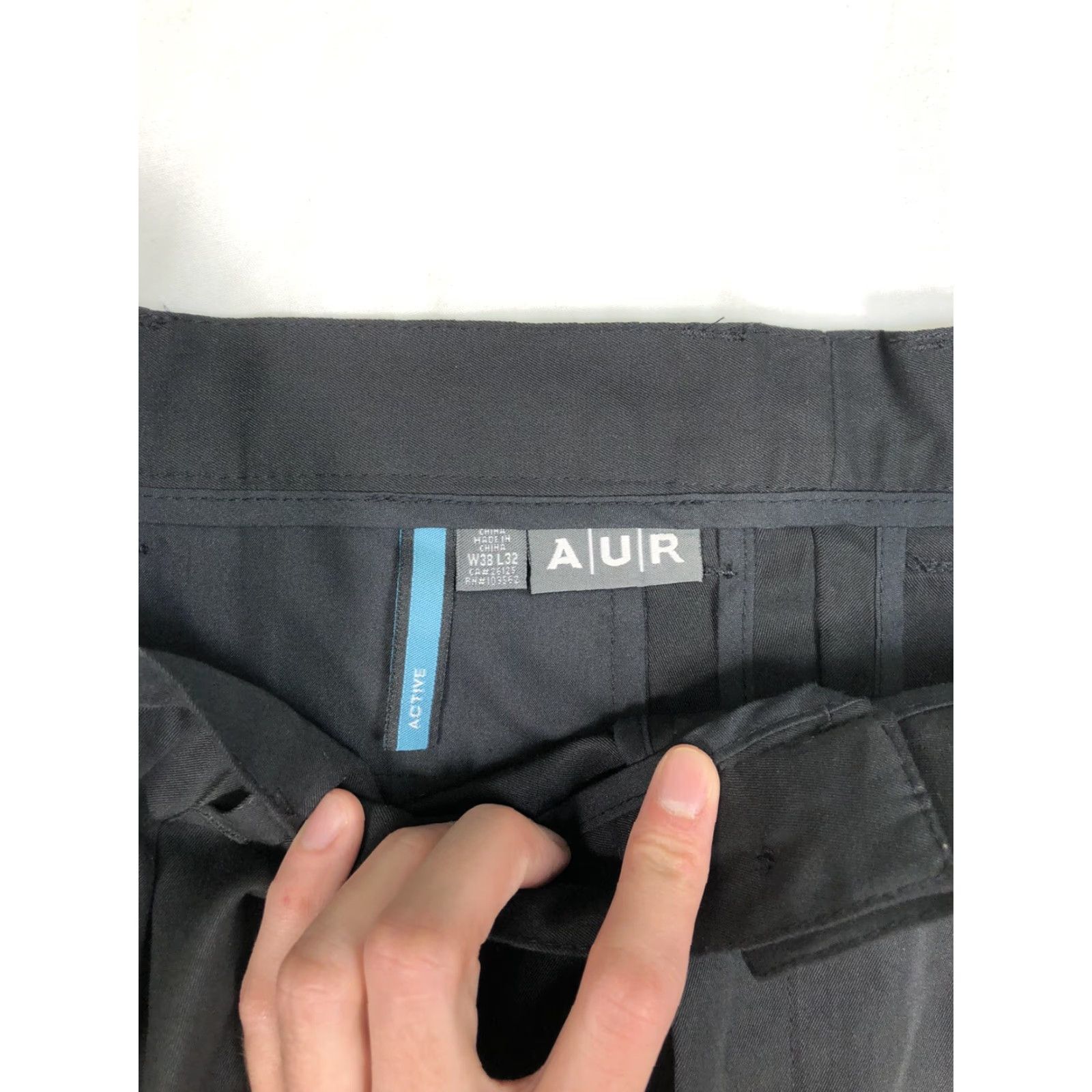 Vintage AUR Men's Black Golf Pants Trousers Flat Front 38 X 32 BT23 Size US 38 / EU 54 - 4 Thumbnail