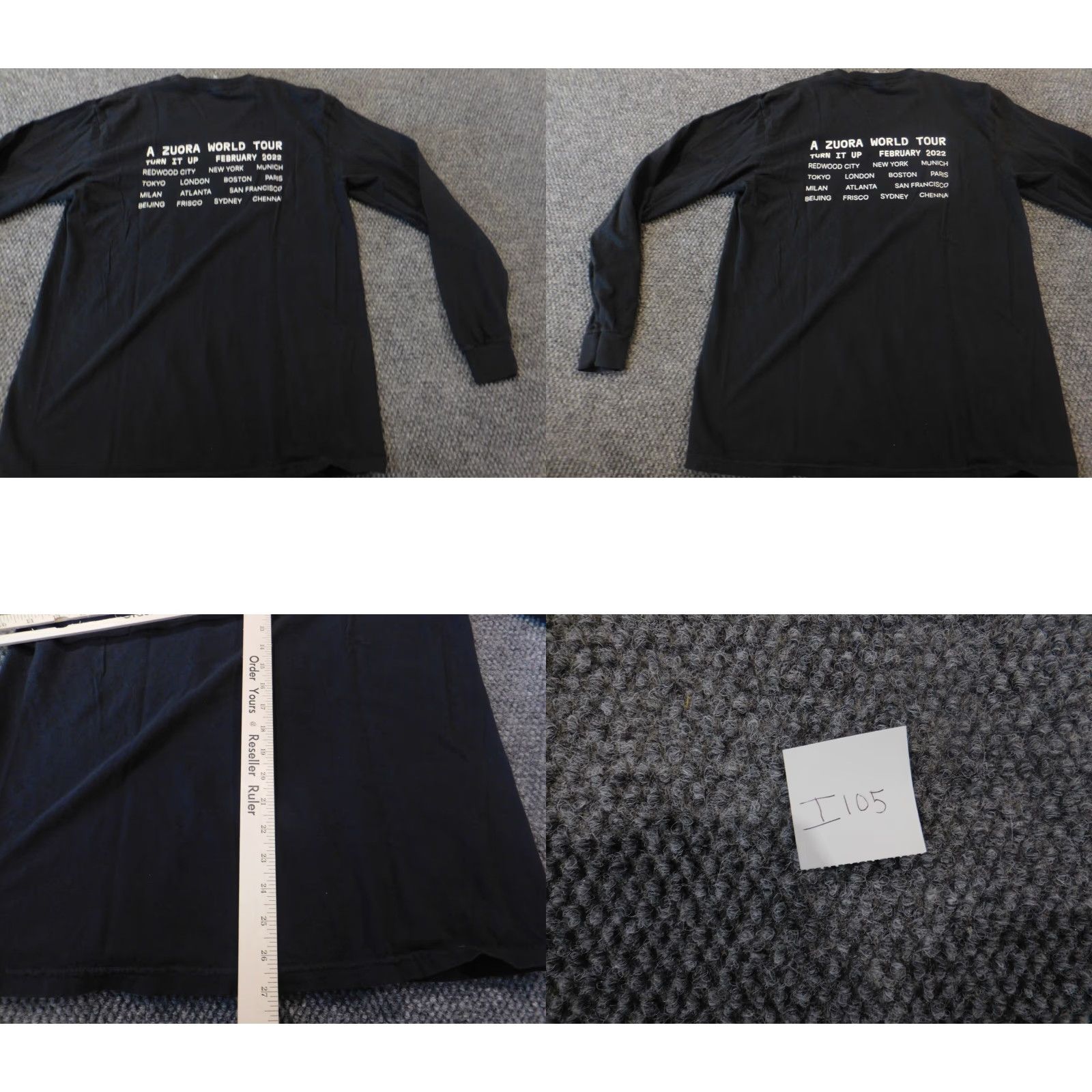 Comfort Colors Comfort Colors Mens Shirt M Black Long Sleeve Crew Neck Knit Logo T-Shirt Regular Cotton - 90s? (adjusted) Size US M / EU 48-50 / 2 - 8 Thumbnail