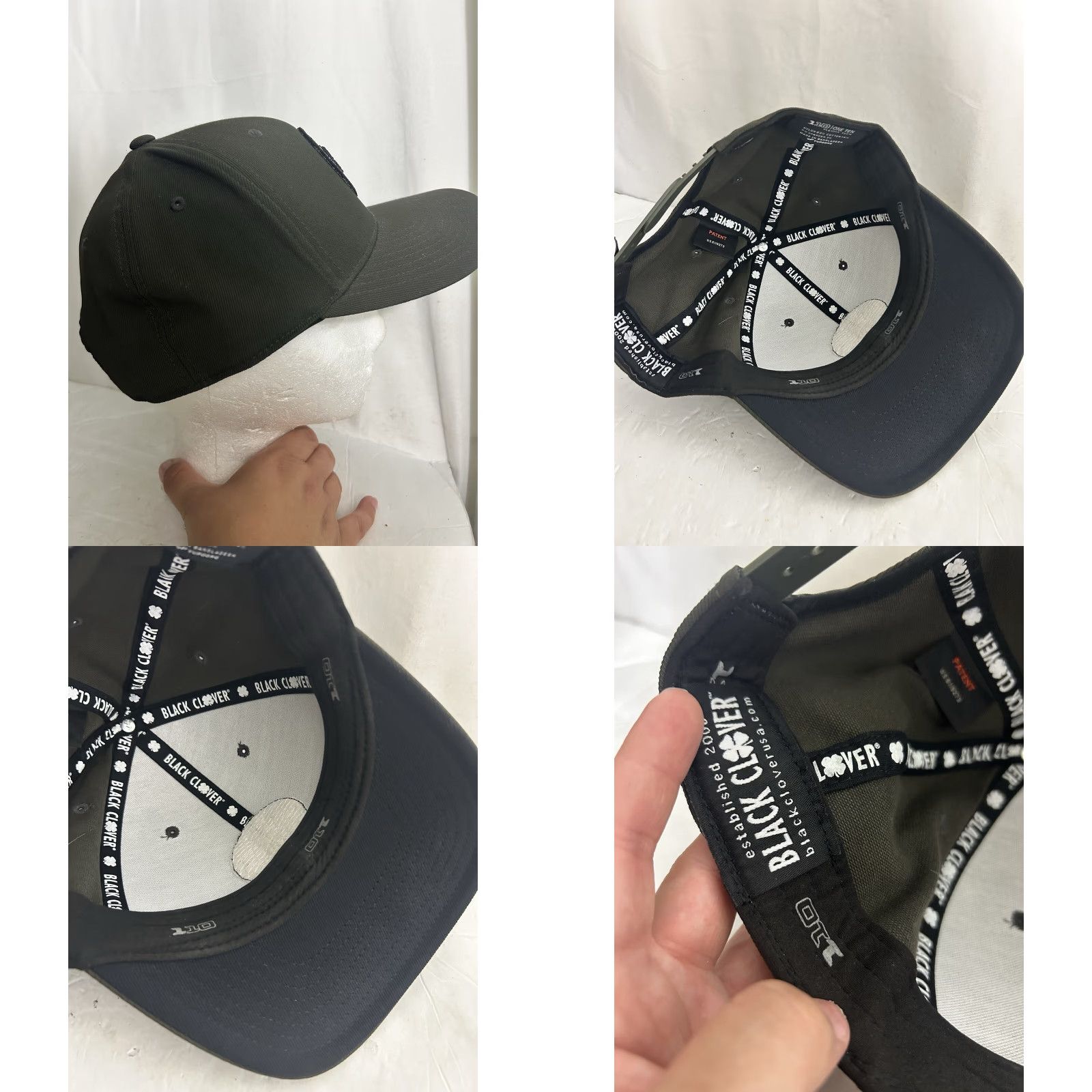 Vintage **BLACK CLOVER LIVE LUCKY GRAY ADJUSTABLE BASEBALL CAP HAT FLEX FIT** User: BLACK CLOVER LIVE LUCKY GRAY ADJUSTABLE BASEBALL CAP HAT FLEX FIT Size ONE SIZE - 8 Thumbnail