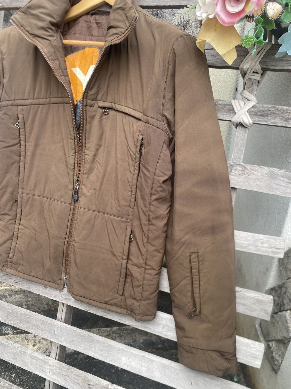Yohji Yamamoto Vintage Y2K Y-3 Yohji Yamamoto Quilted Sunfaded Jacket Brown Size US S / EU 44-46 / 1 - 6 Thumbnail