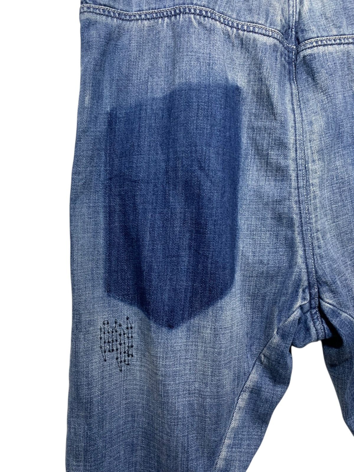 G-Star G Star Raw Denim J cut suspender patch sashiko stitch jeans Size US 33 - 8 Thumbnail