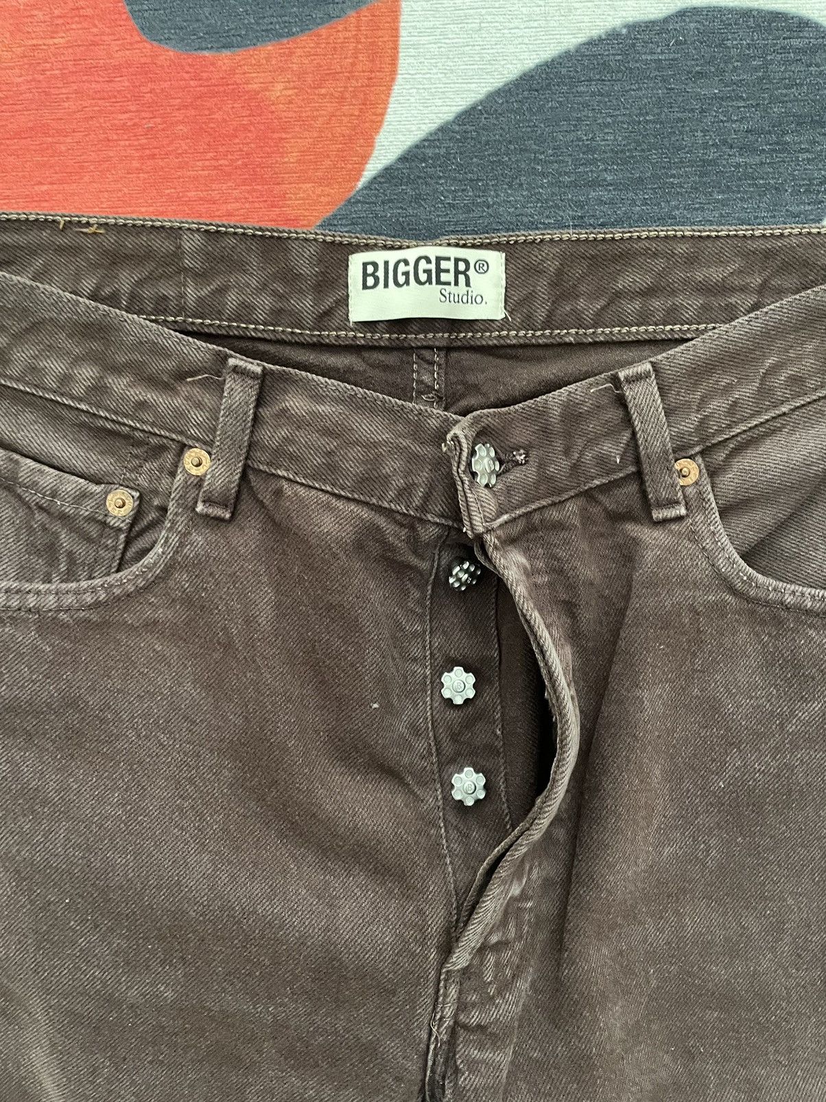 Levi's Bleu Desir Travis Scott Brown Flared Vampire Pants Size US 34 / EU 50 - 4 Thumbnail