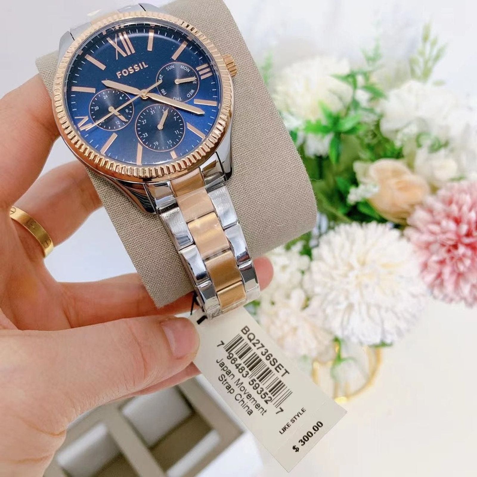 Fossil Fossil BQ2736SET His and Hers Stainless Steel Watch Set Size ONE SIZE - 4 Thumbnail