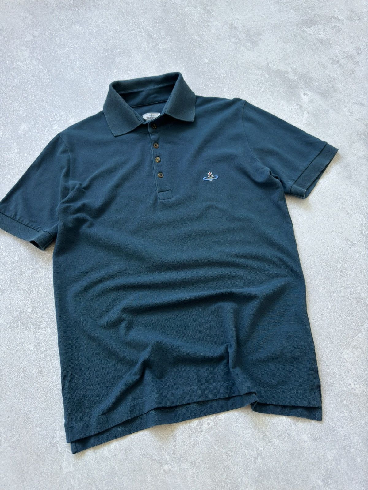 Vintage × Vivienne Westwood Vintage Vivienne Westwood Polos Orb Embroidered Logo Mens Size US L / EU 52-54 / 3 - 2 Thumbnail