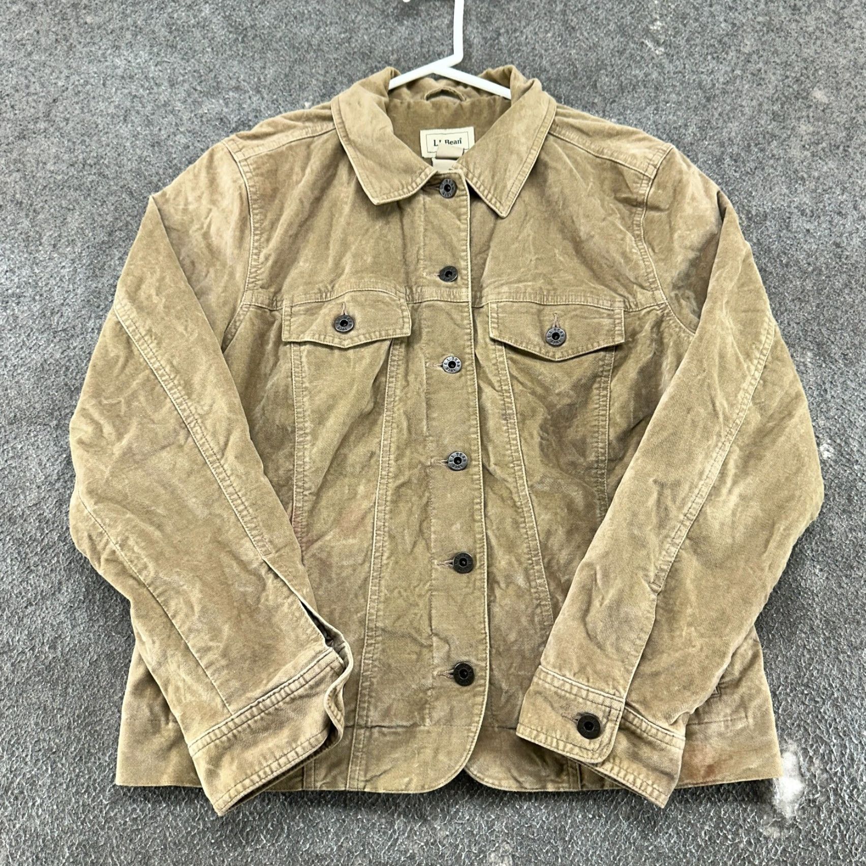 Vintage VINTAGE L.L. Bean Jacket Womens M Brown Tan Corduroy Lined Velour Velvet Cotton Western Casual 90s Mens? Girls? Size M / US 6-8 / IT 42-44 - 2 Thumbnail