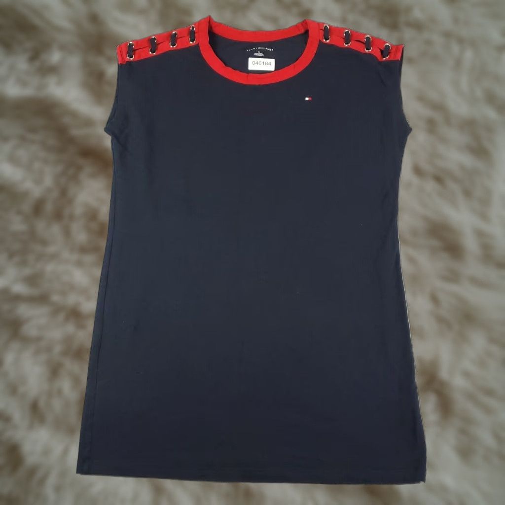 Tommy Hilfiger Tommy Hilfiger Womens Medium Navy Blue Sleeveless Shirt Dress Size M / US 6-8 / IT 42-44 - 1 Thumbnail