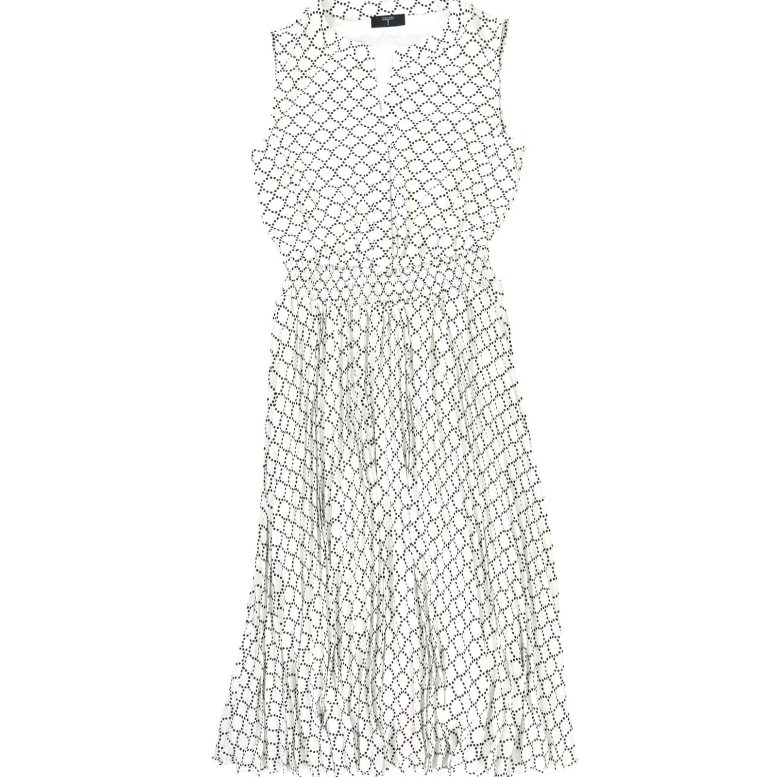 Vintage Tahari Womens Pleated Midi Dress white Size 10 Size L / US 10 / IT 46 - 2 Thumbnail