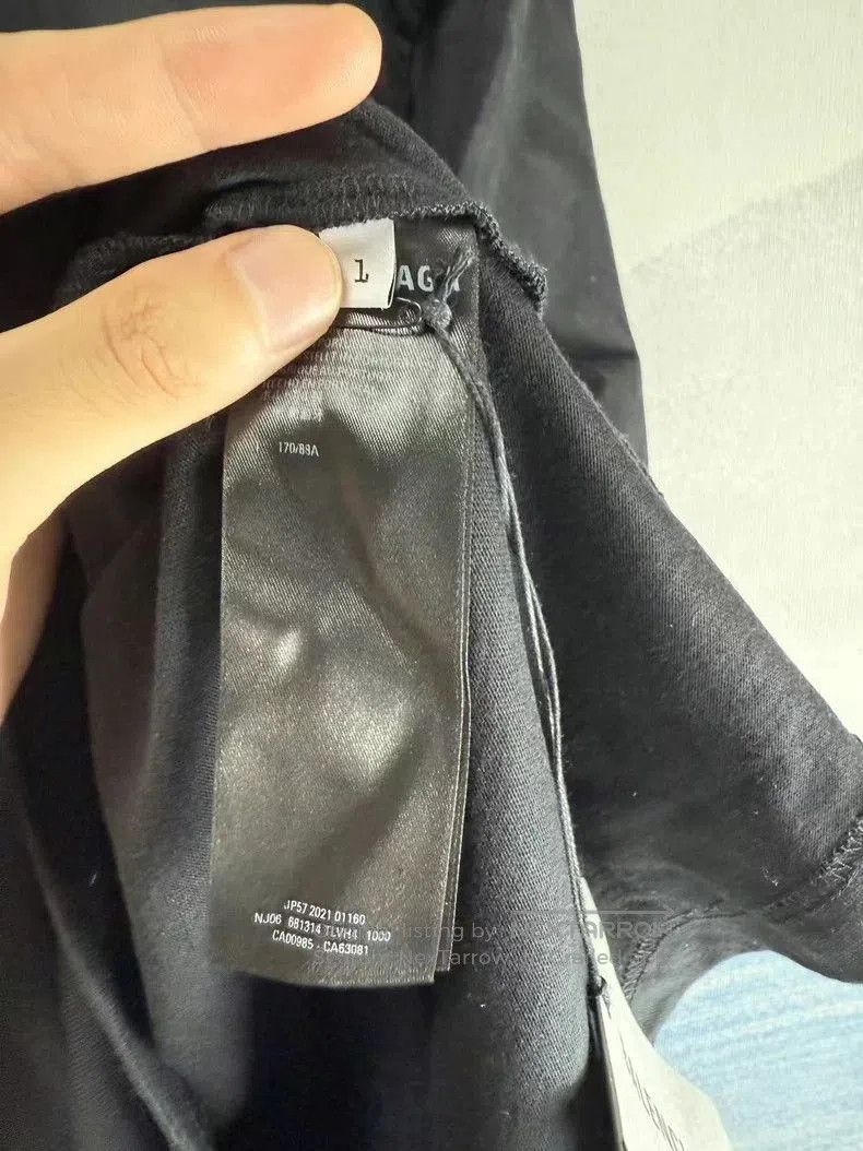 Balenciaga Balenciaga Black Crystal Letter T-shirt. Size US S / EU 44-46 / 1 - 4 Thumbnail